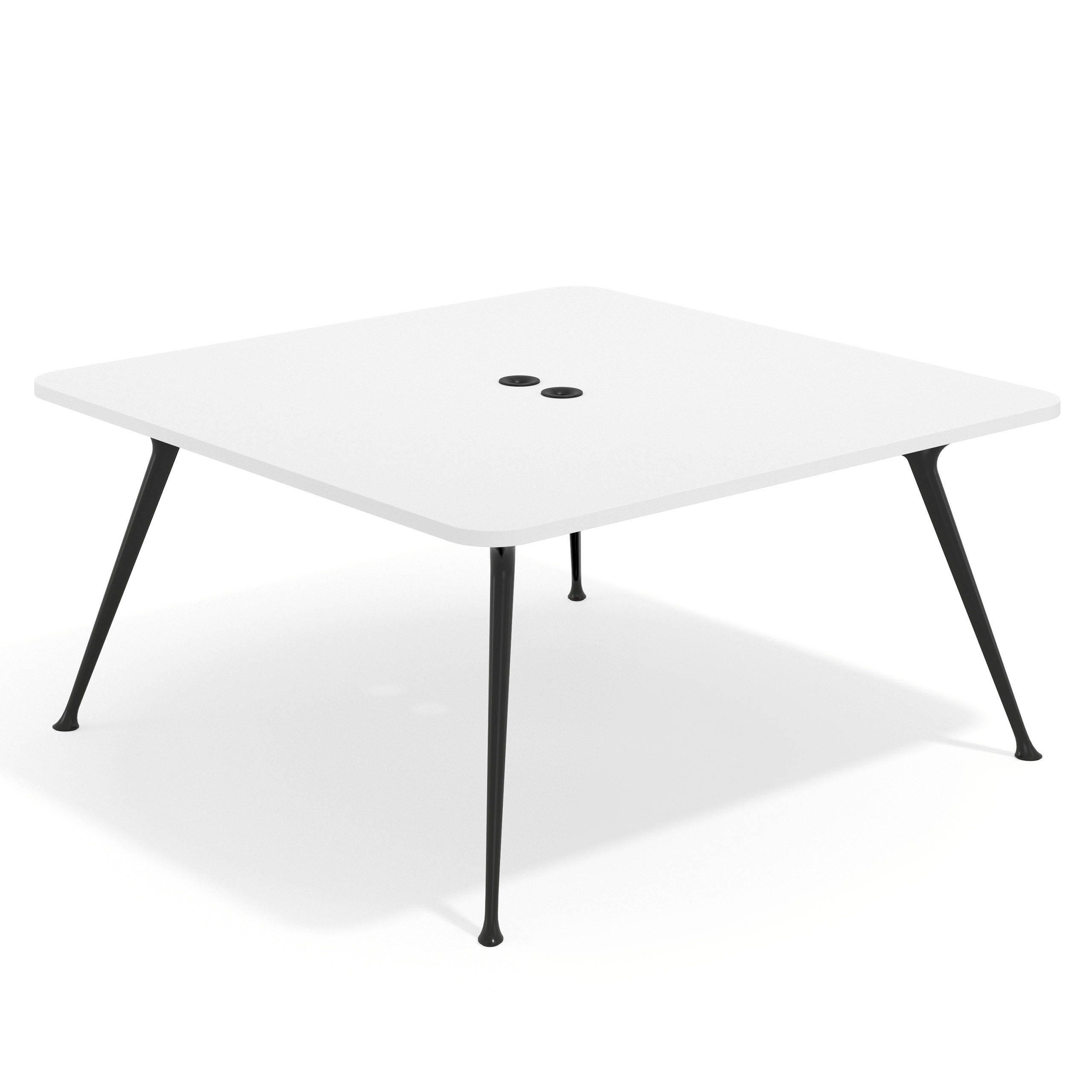 mesa reuniones 160x160 blanco mate tekno mesa fondo 160cm 1