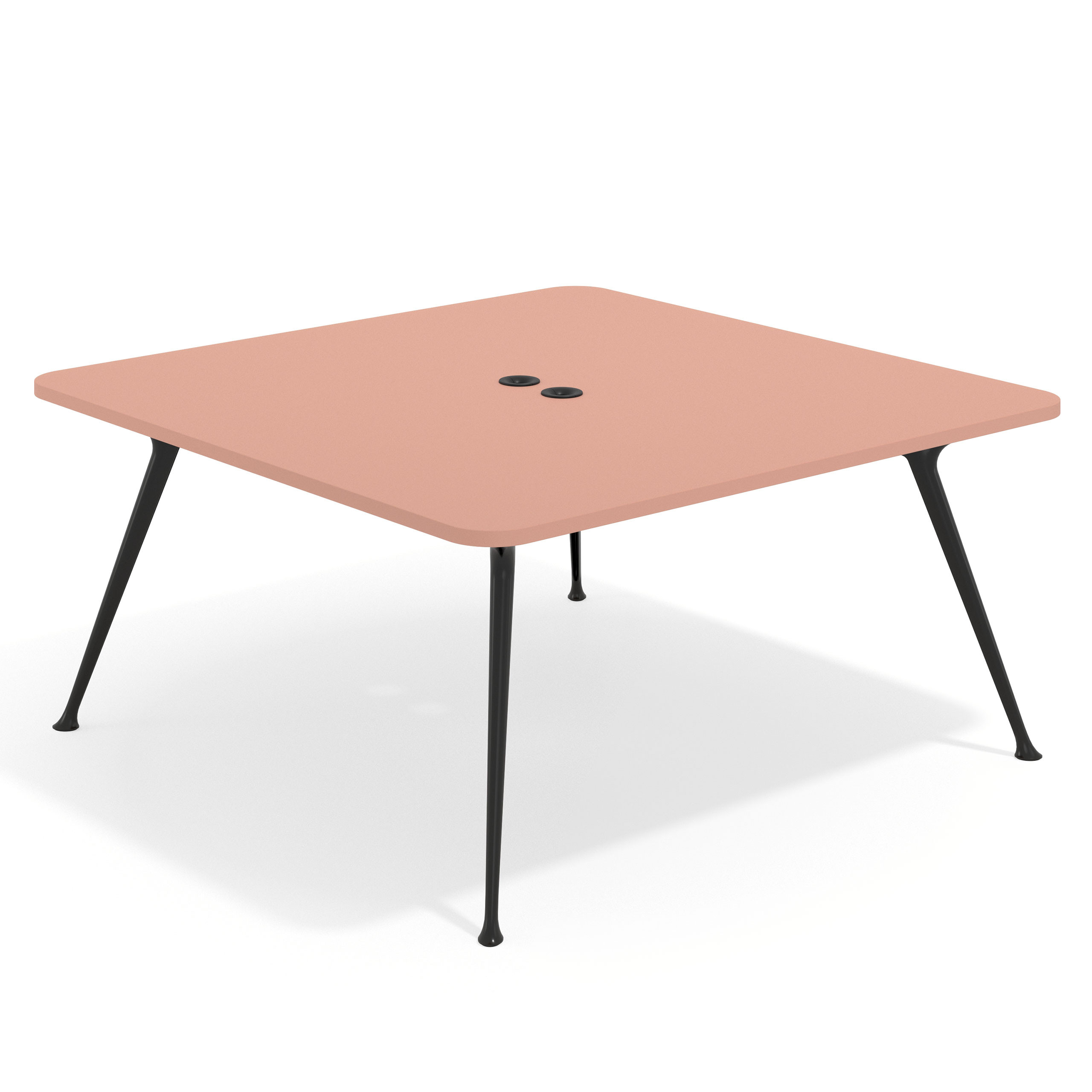 mesa reuniones 160x160 rosa talco tekno mesa fondo 160cm 1