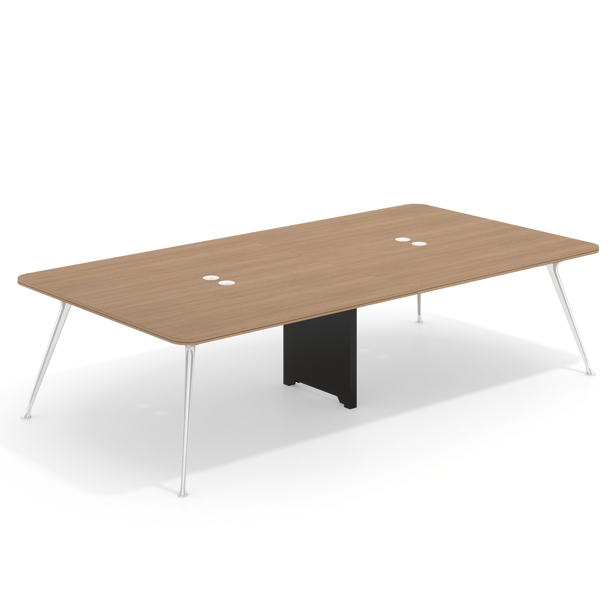 mesa reuniones 260x160 rayado natural tekno mesa doble fondo 160cm 1