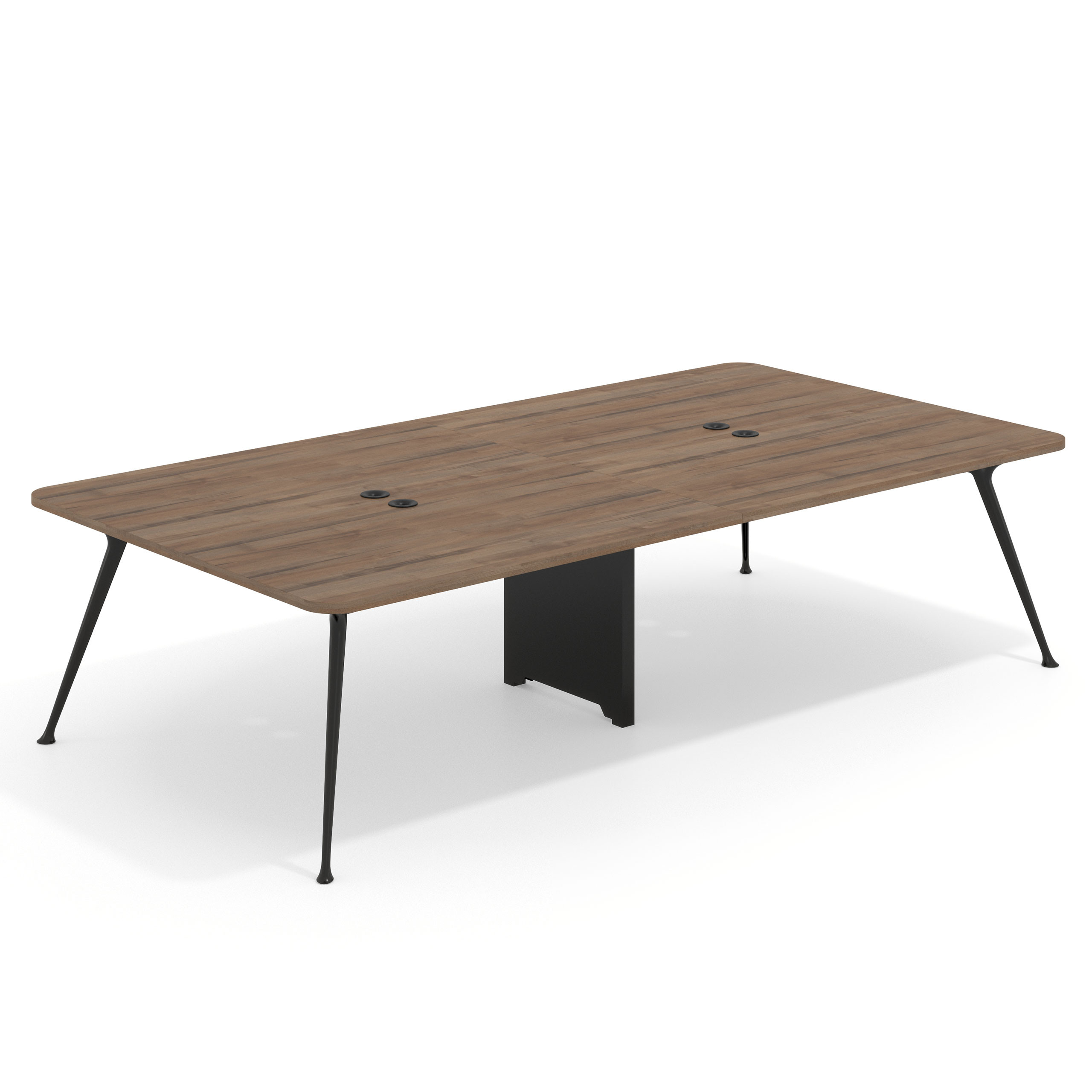 mesa reuniones 340x160 noce sabi tekno mesa doble fondo 160cm 1