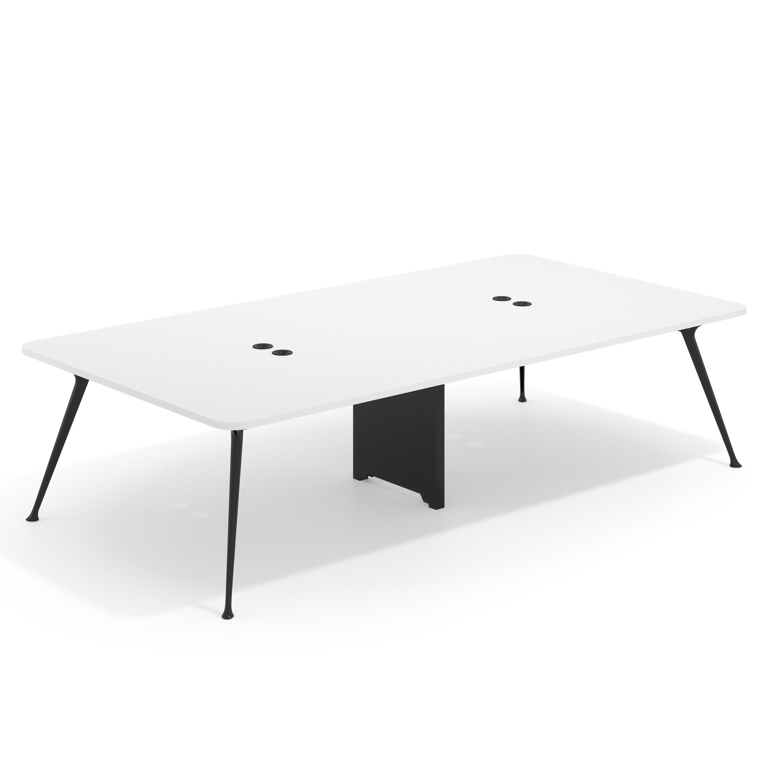 mesa reuniones 260x160 blanco mate tekno mesa doble fondo 160cm 1