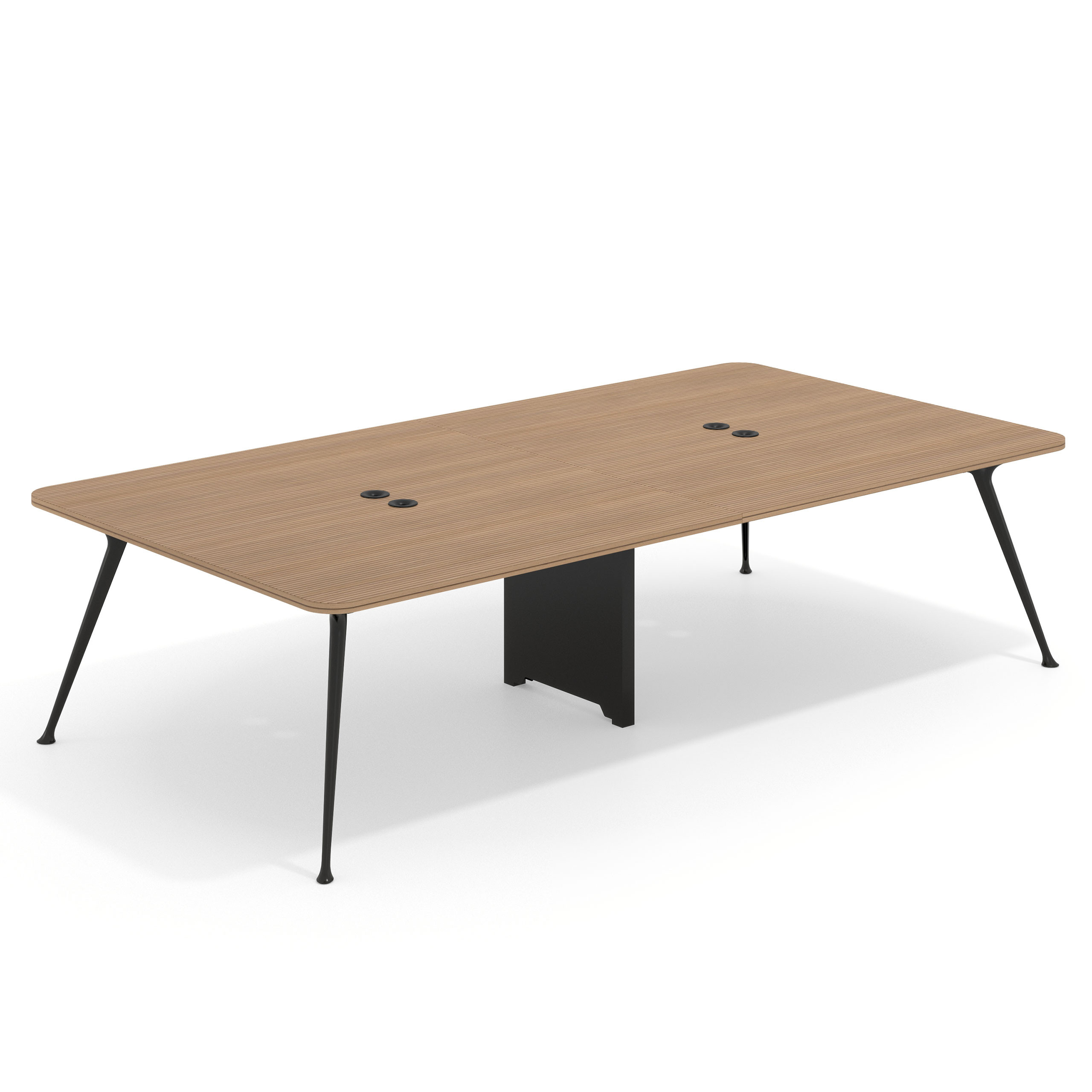 mesa reuniones 260x160 rayado natural tekno mesa doble fondo 160cm 1