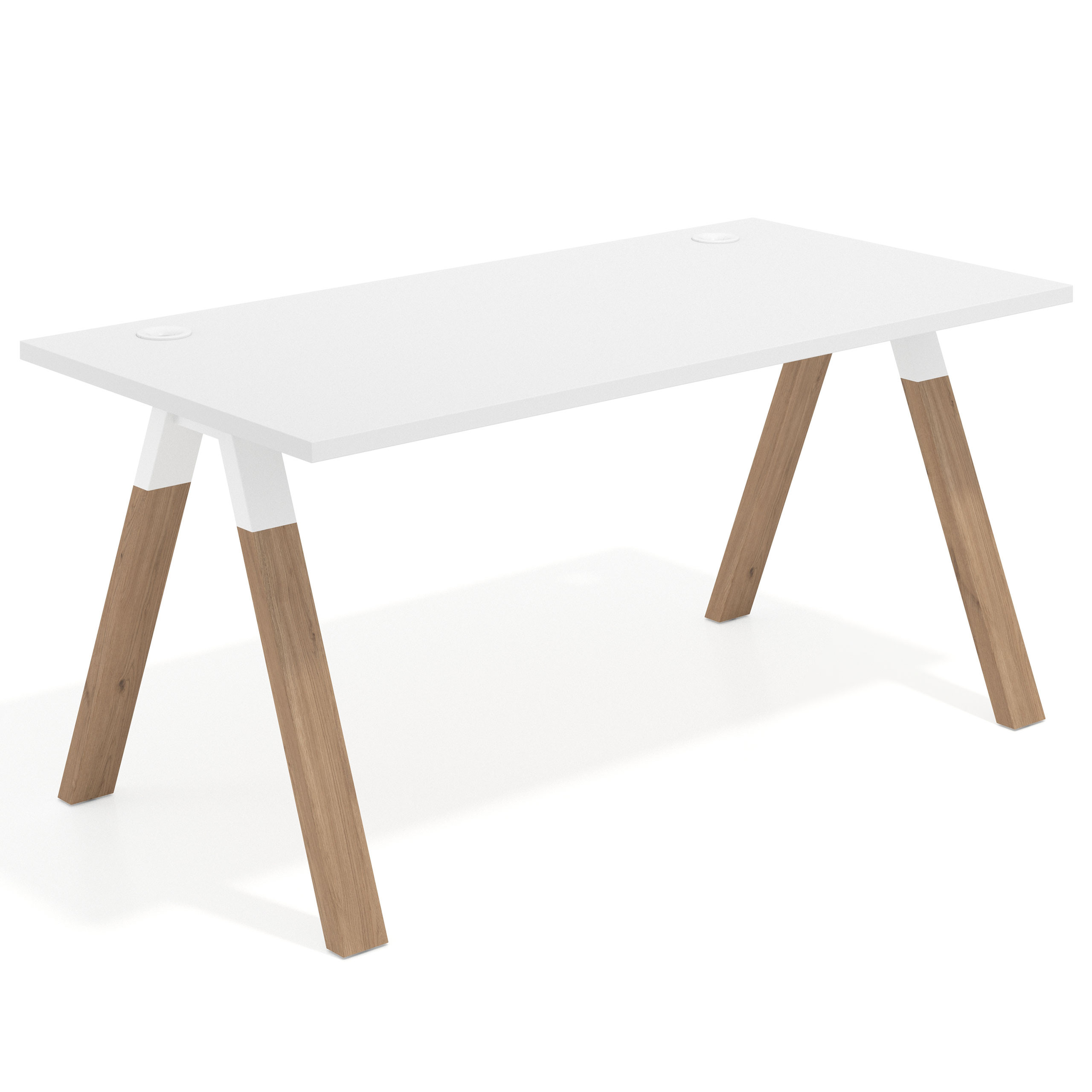mesa de escritorio 120x80 blanco mate uvepro mesa individual fondo 80cm recto 1