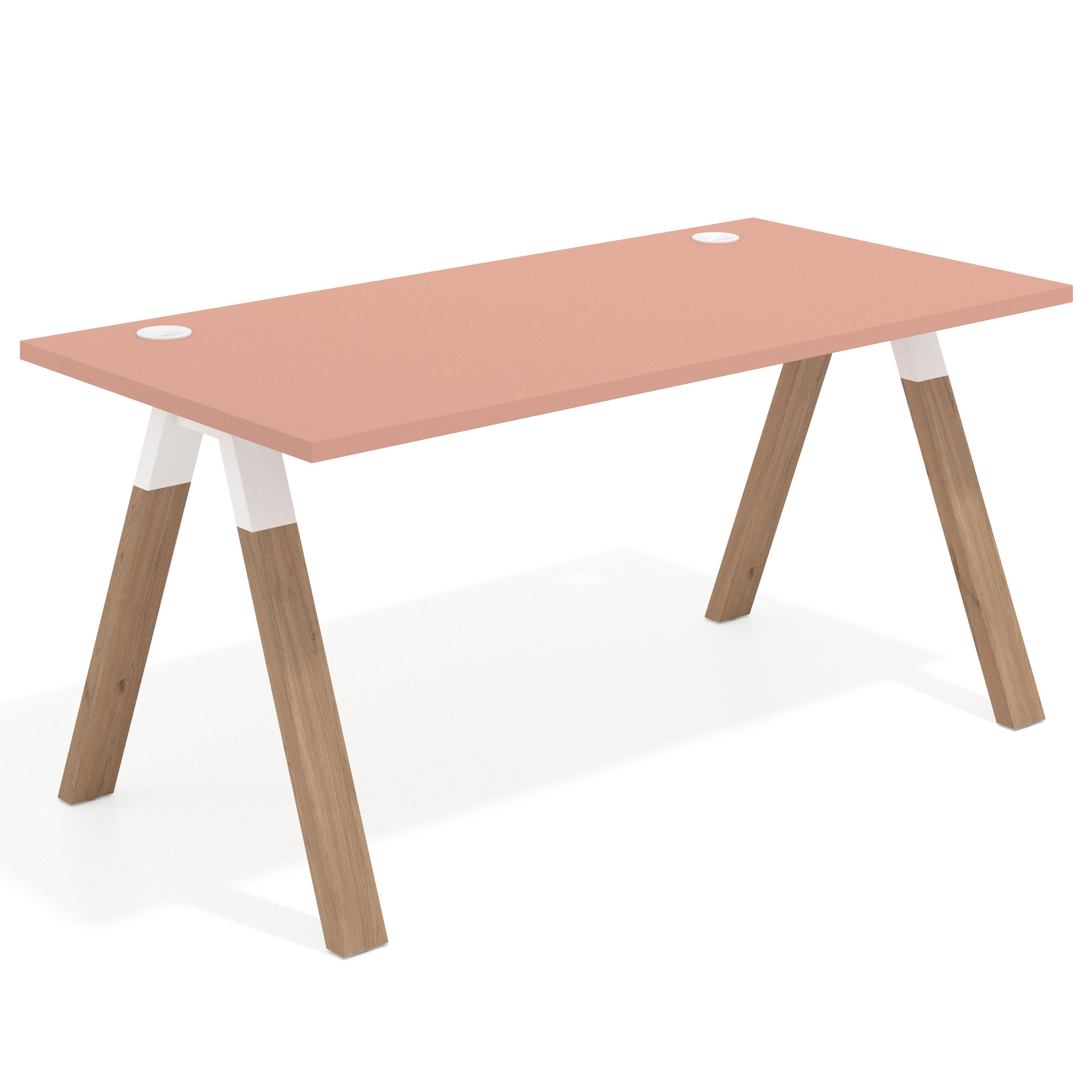 mesa de escritorio 120x80 rosa talco uvepro mesa individual fondo 80cm recto 1