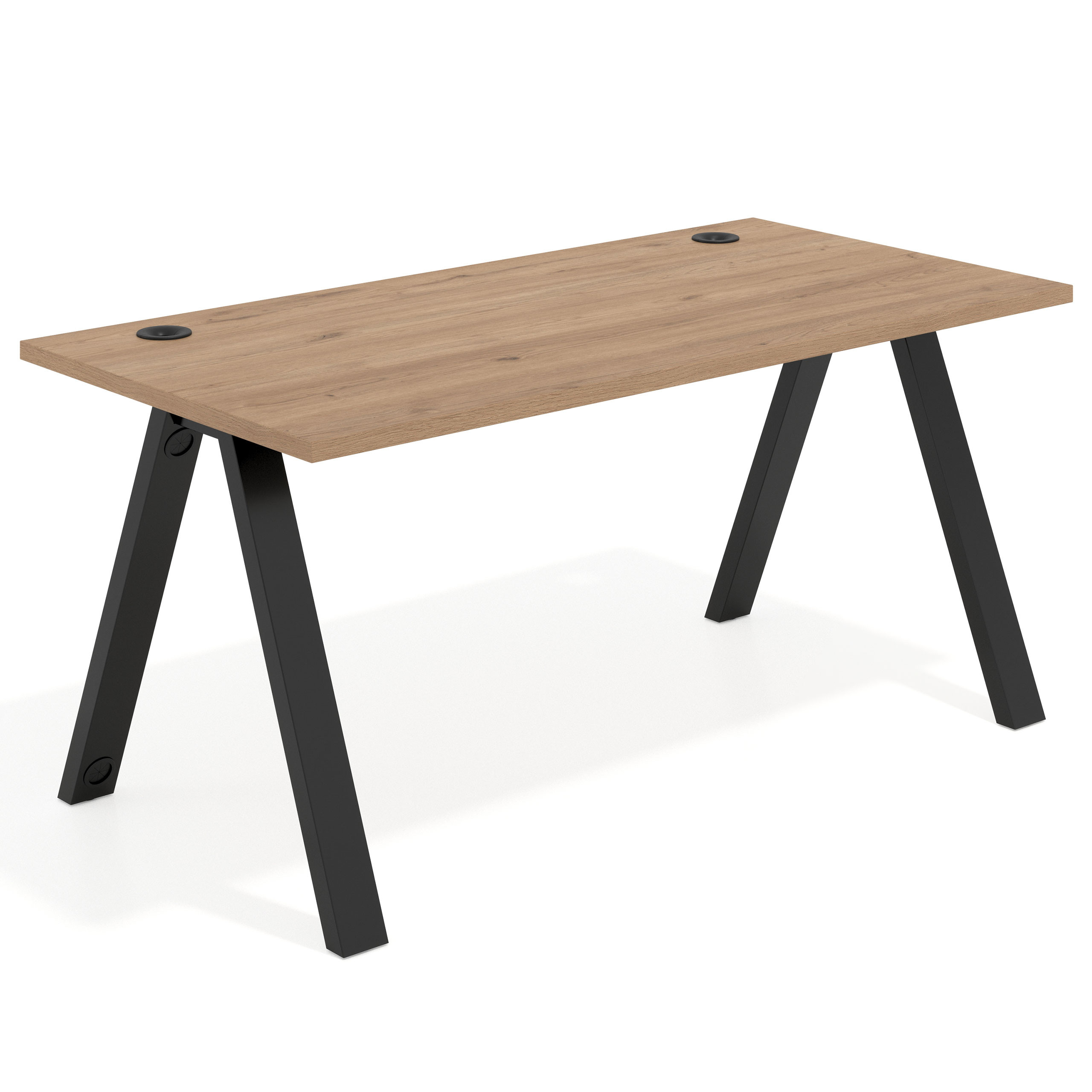 mesa de escritorio 120x80 naturale uvepro mesa individual fondo 80cm recto 1