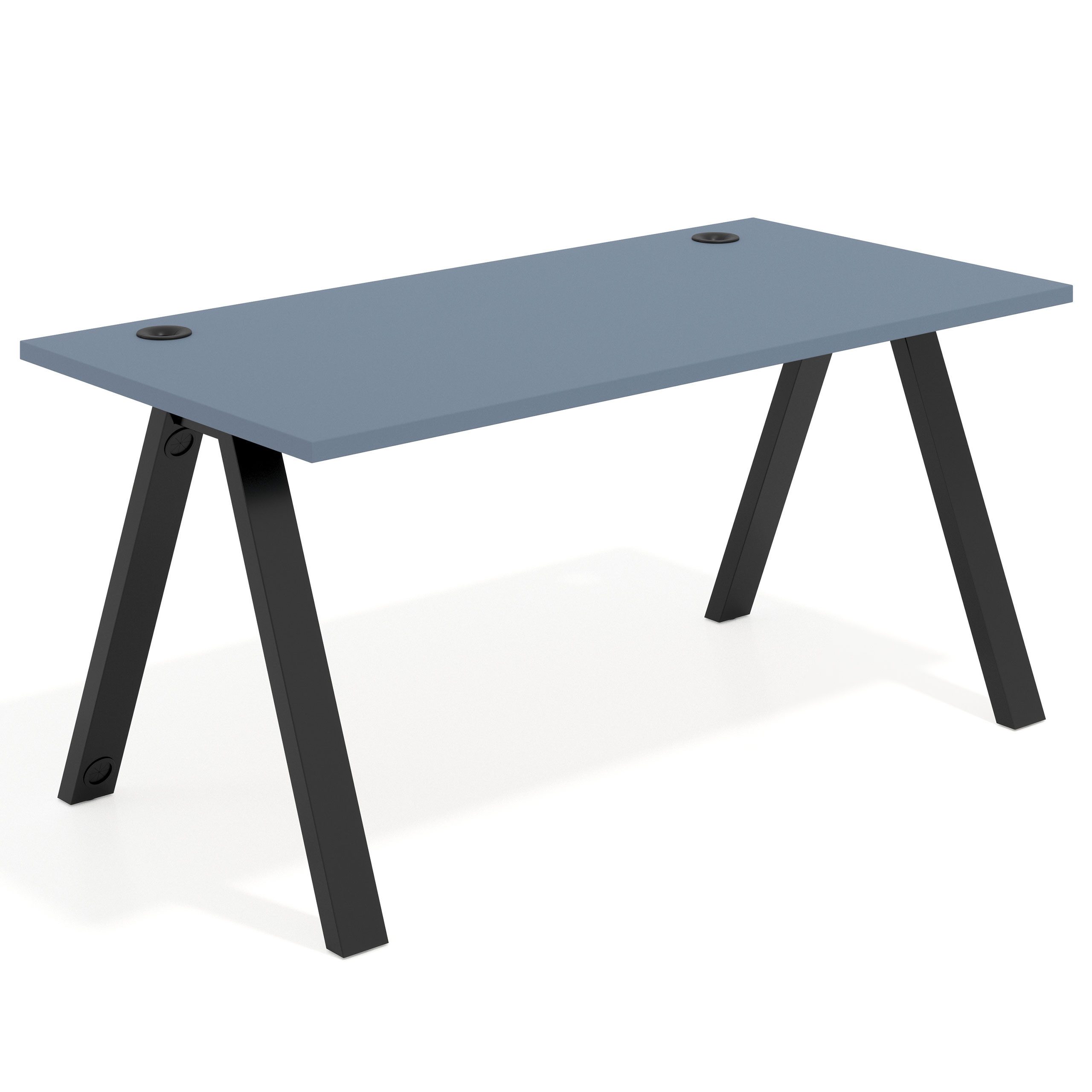 mesa de escritorio 120x80 azul talco uvepro mesa individual fondo 80cm recto 1