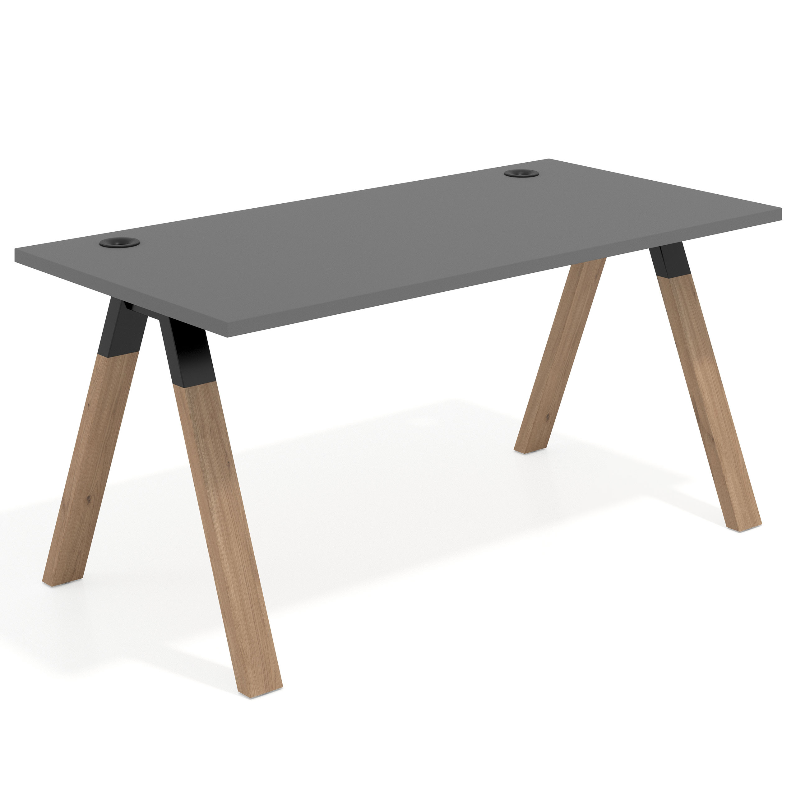 mesa de escritorio 180x80 gris tormenta uvepro mesa individual fondo 80cm recto 1