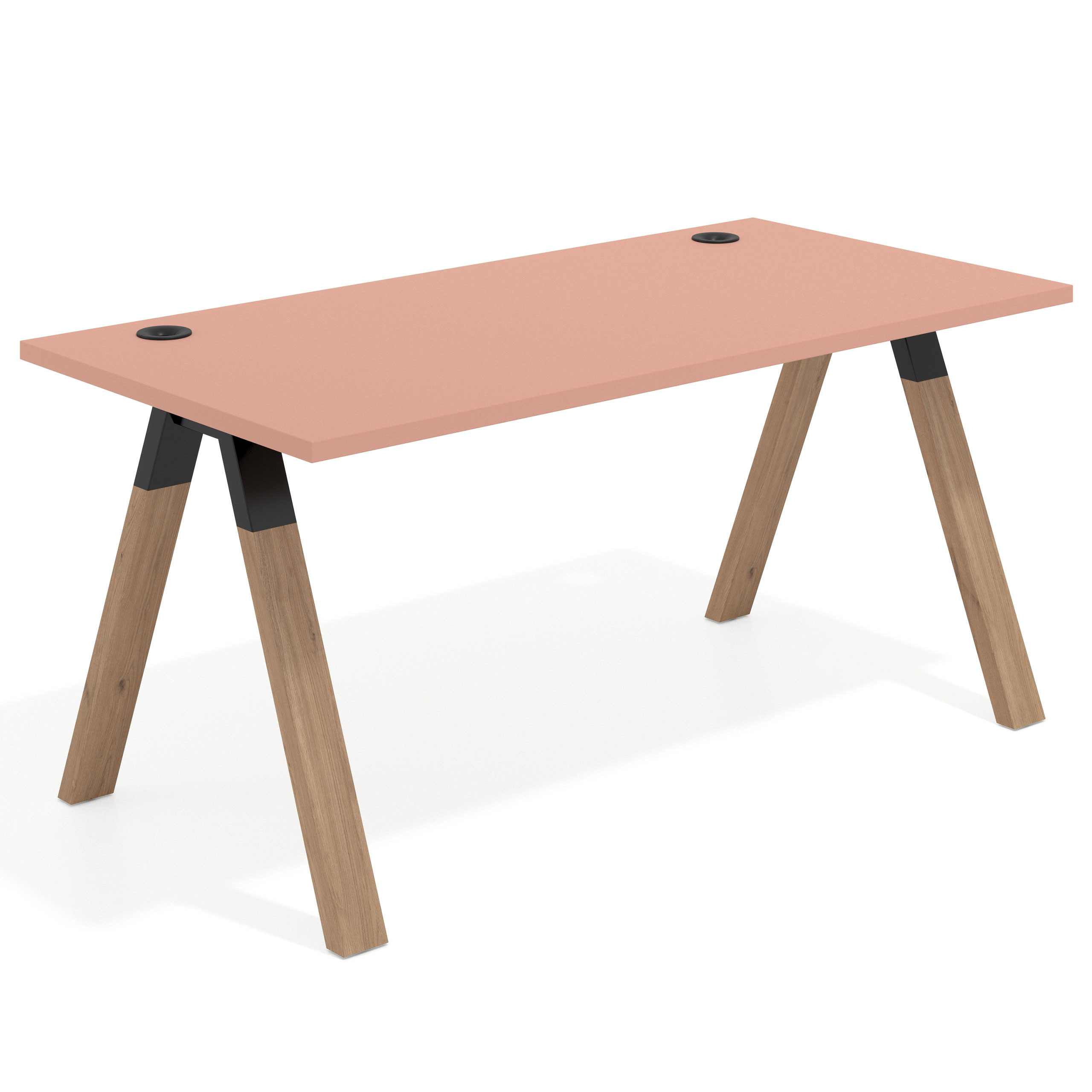 mesa de escritorio 120x80 rosa talco uvepro mesa individual fondo 80cm recto 1