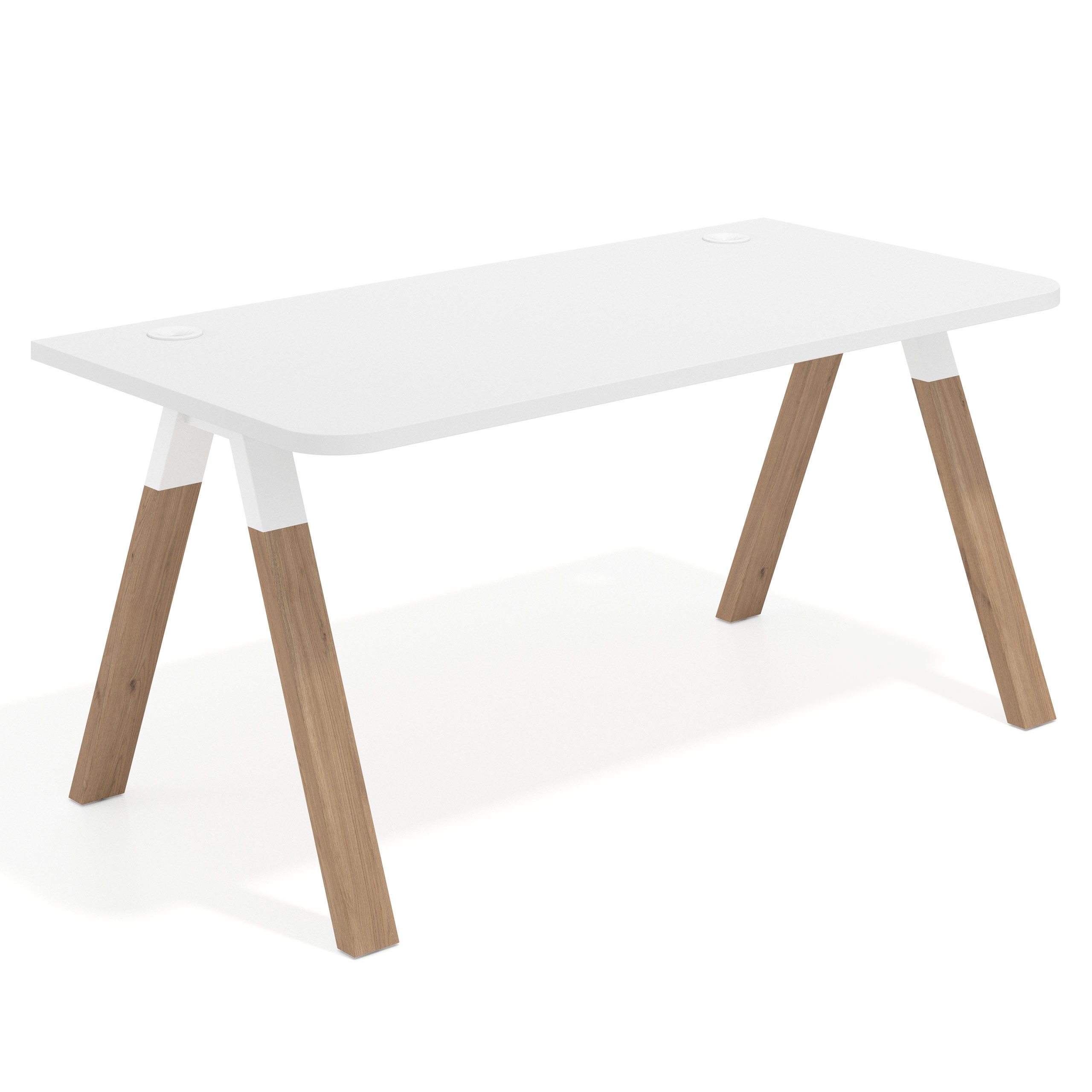 mesa de escritorio 120x80 blanco mate uvepro curvo 1