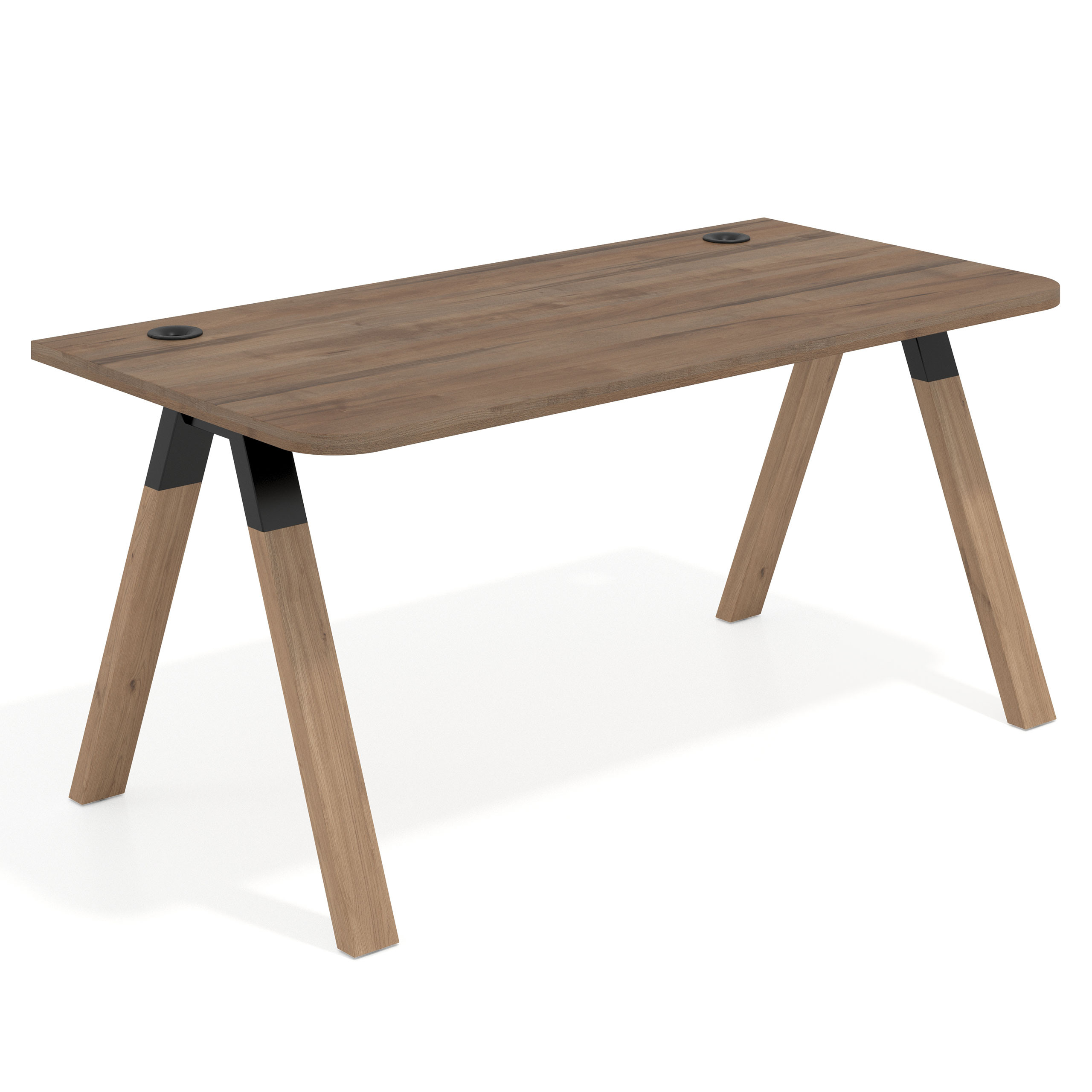 mesa de escritorio 120x80 noce sabi uvepro curvo 1
