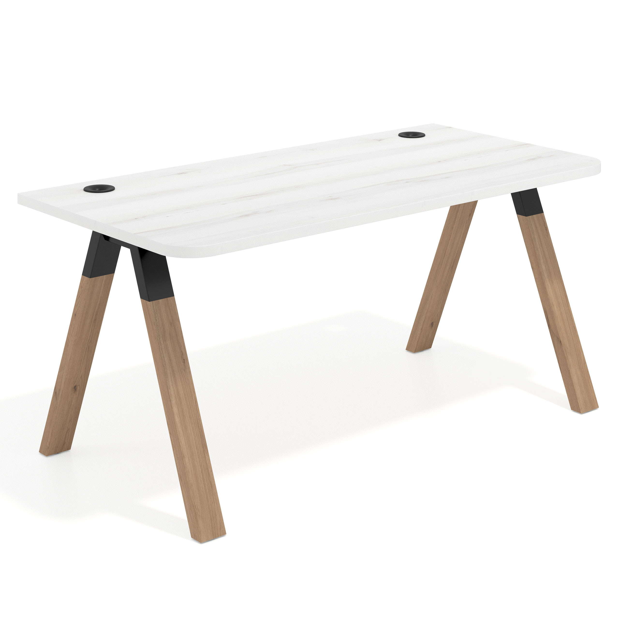 mesa de escritorio 180x80 albo uvepro curvo 1
