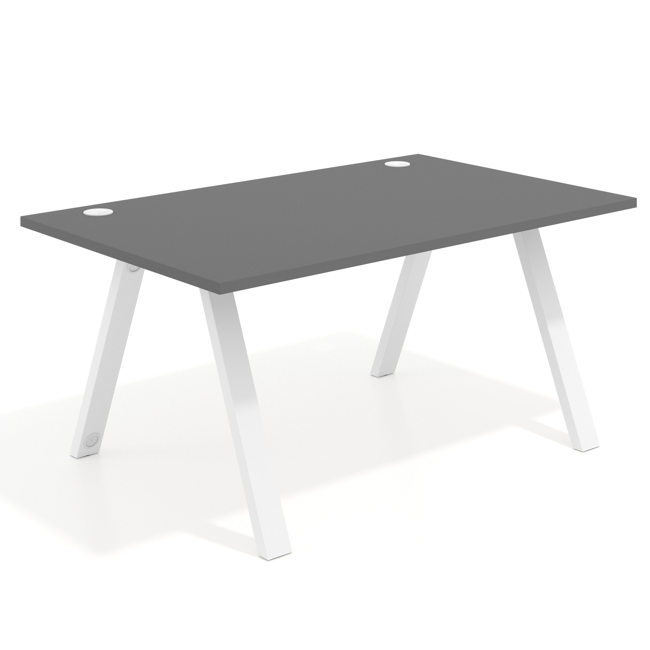 mesa de escritorio 160x100 gris tormenta uvepro mesa individual fondo 100cm recto 1