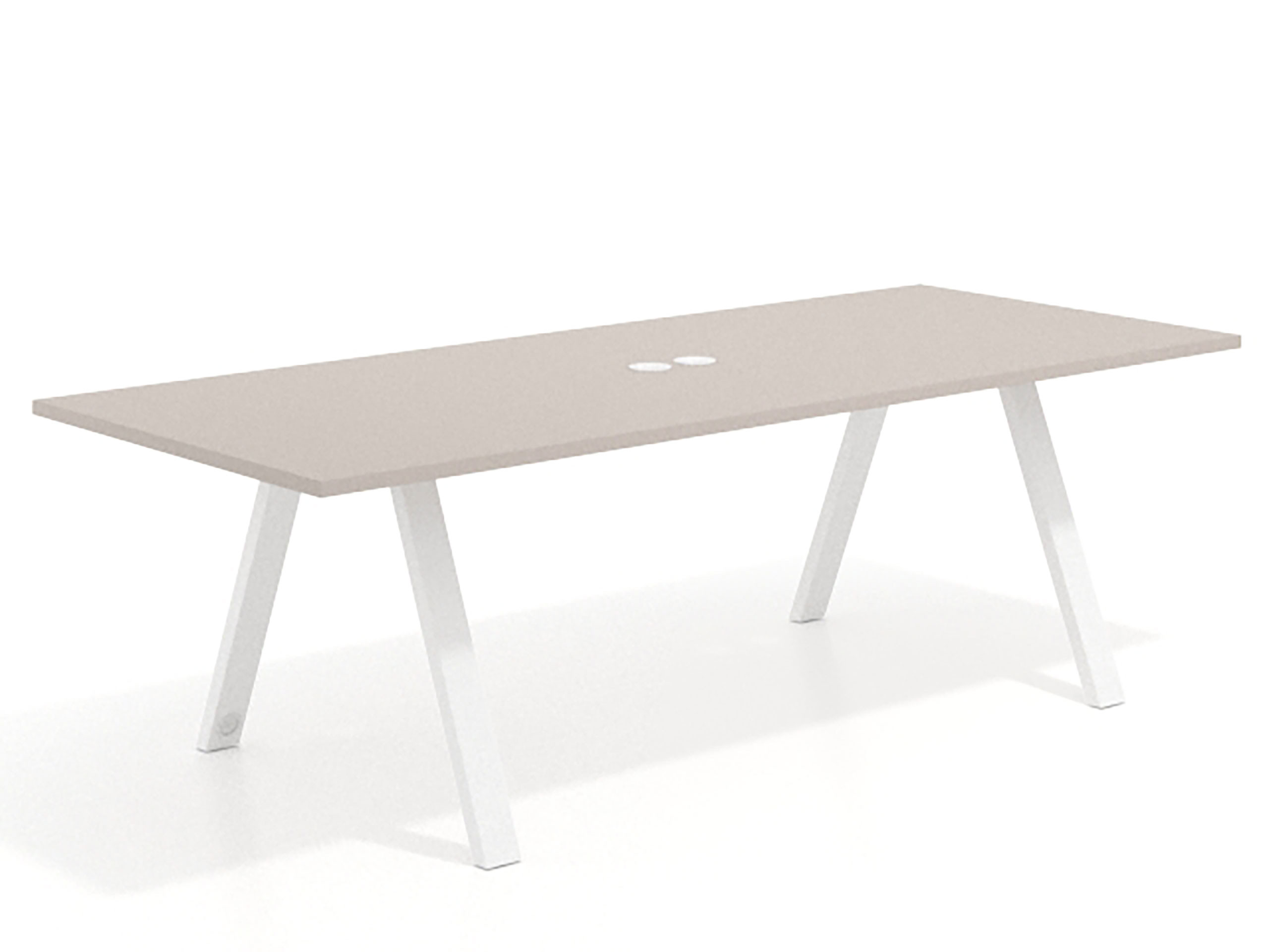 mesa co working 220x100 gris coco uvepro mesa de reuniones fondo 100cm recto 1