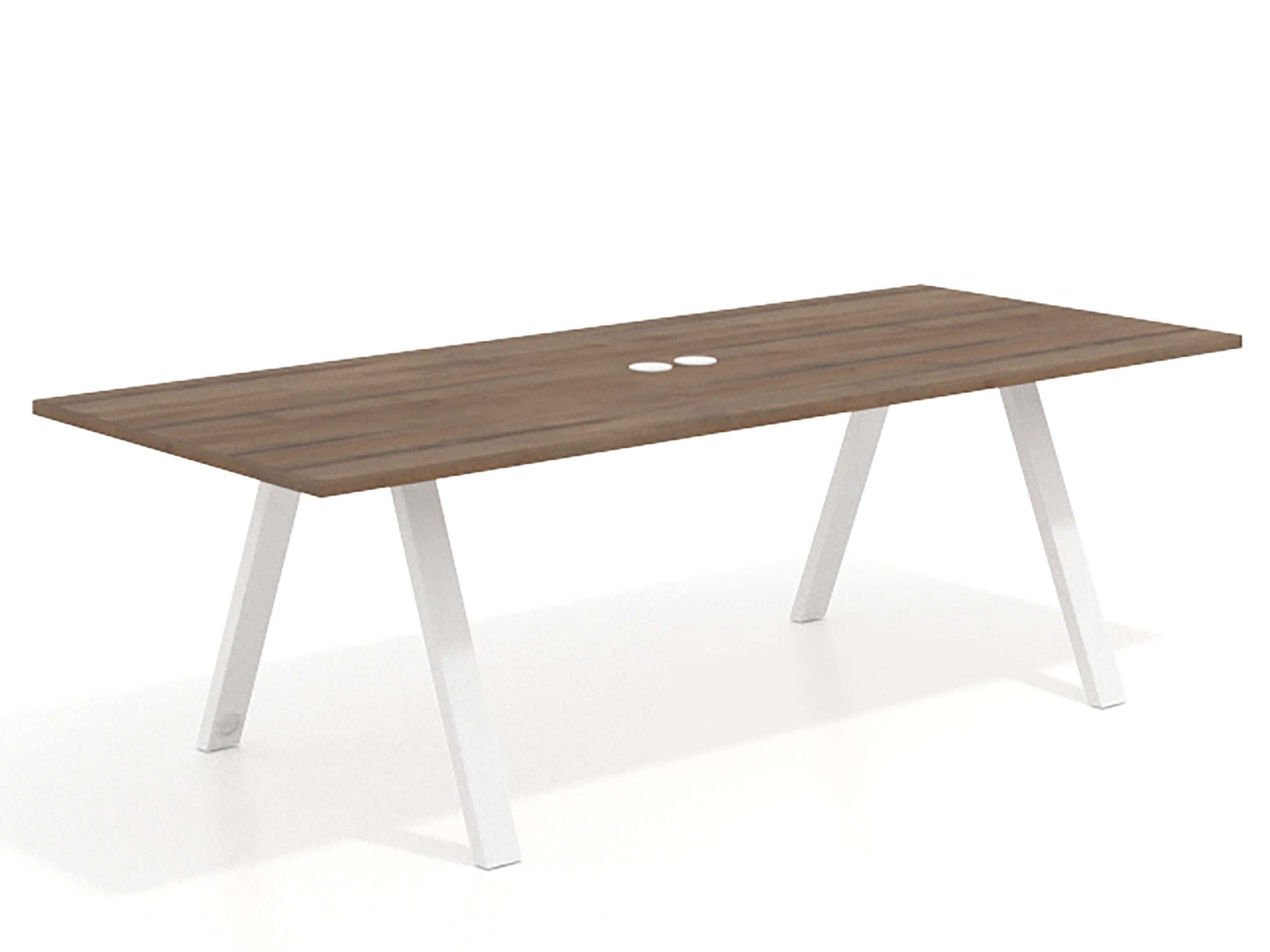 mesa co working 240x100 noce sabi uvepro mesa de reuniones fondo 100cm recto 1