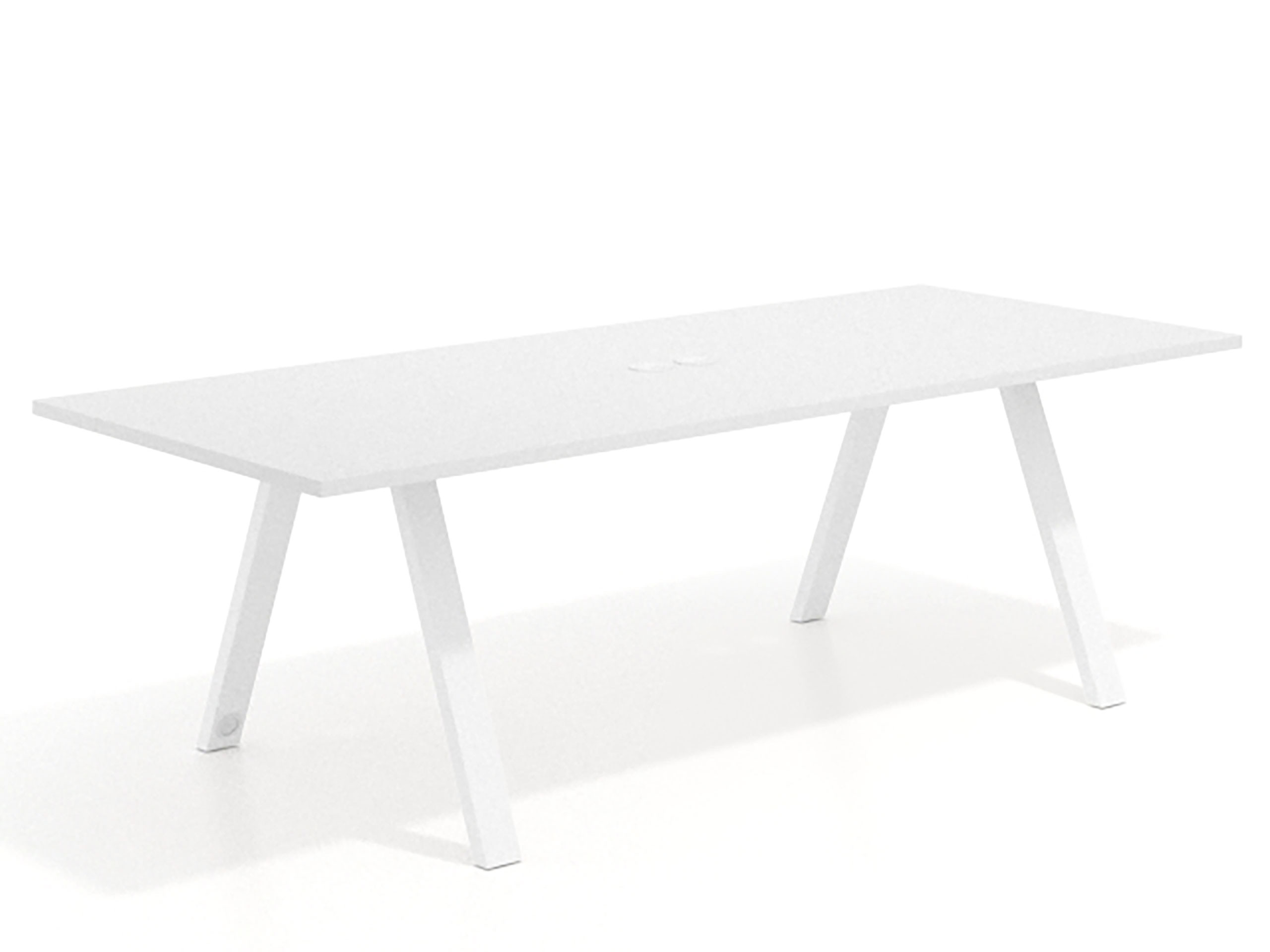 mesa co working 220x100 blanco mate uvepro mesa de reuniones fondo 100cm recto 1