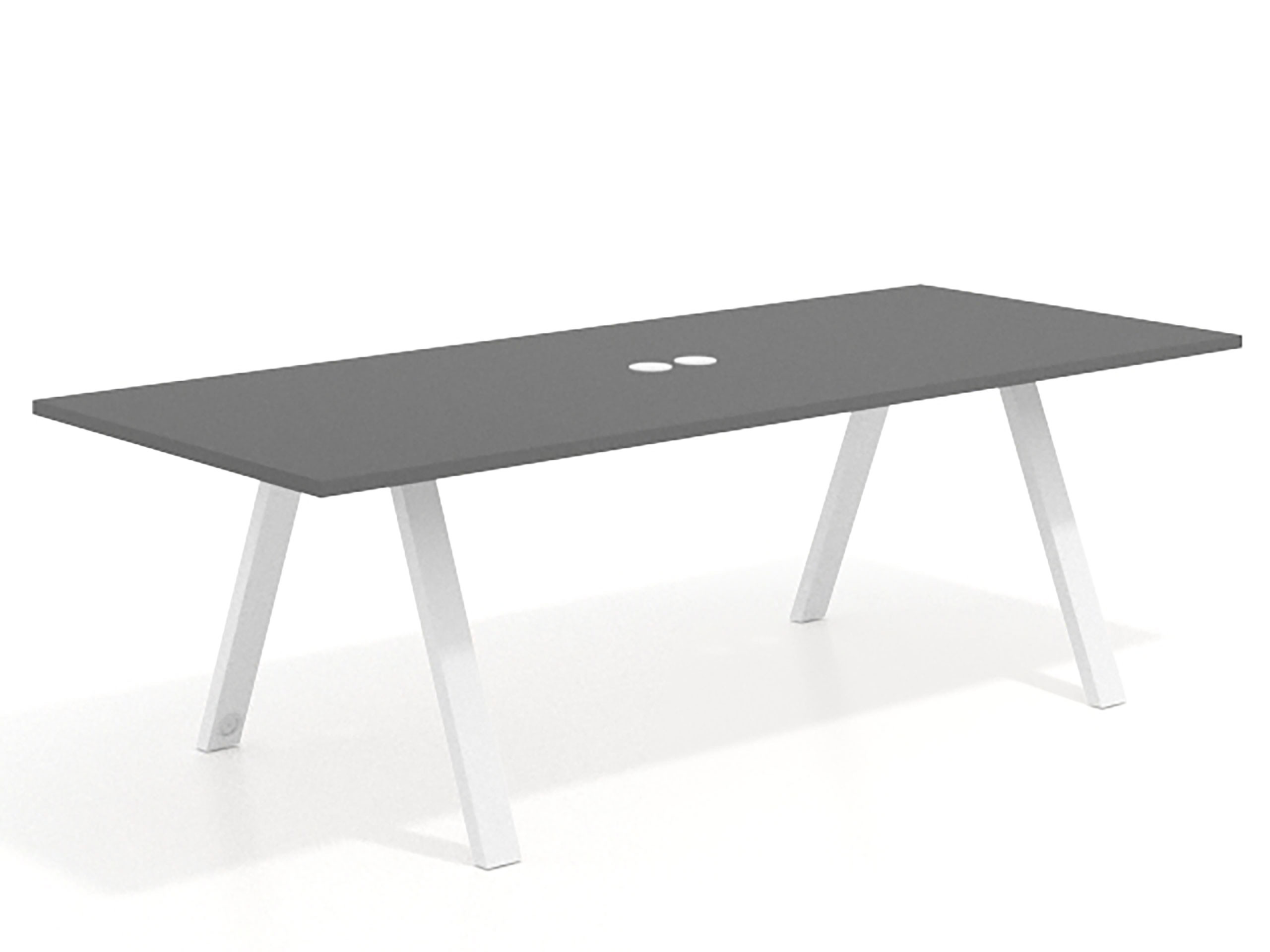mesa co working 220x100 gris tormenta uvepro mesa de reuniones fondo 100cm recto 1