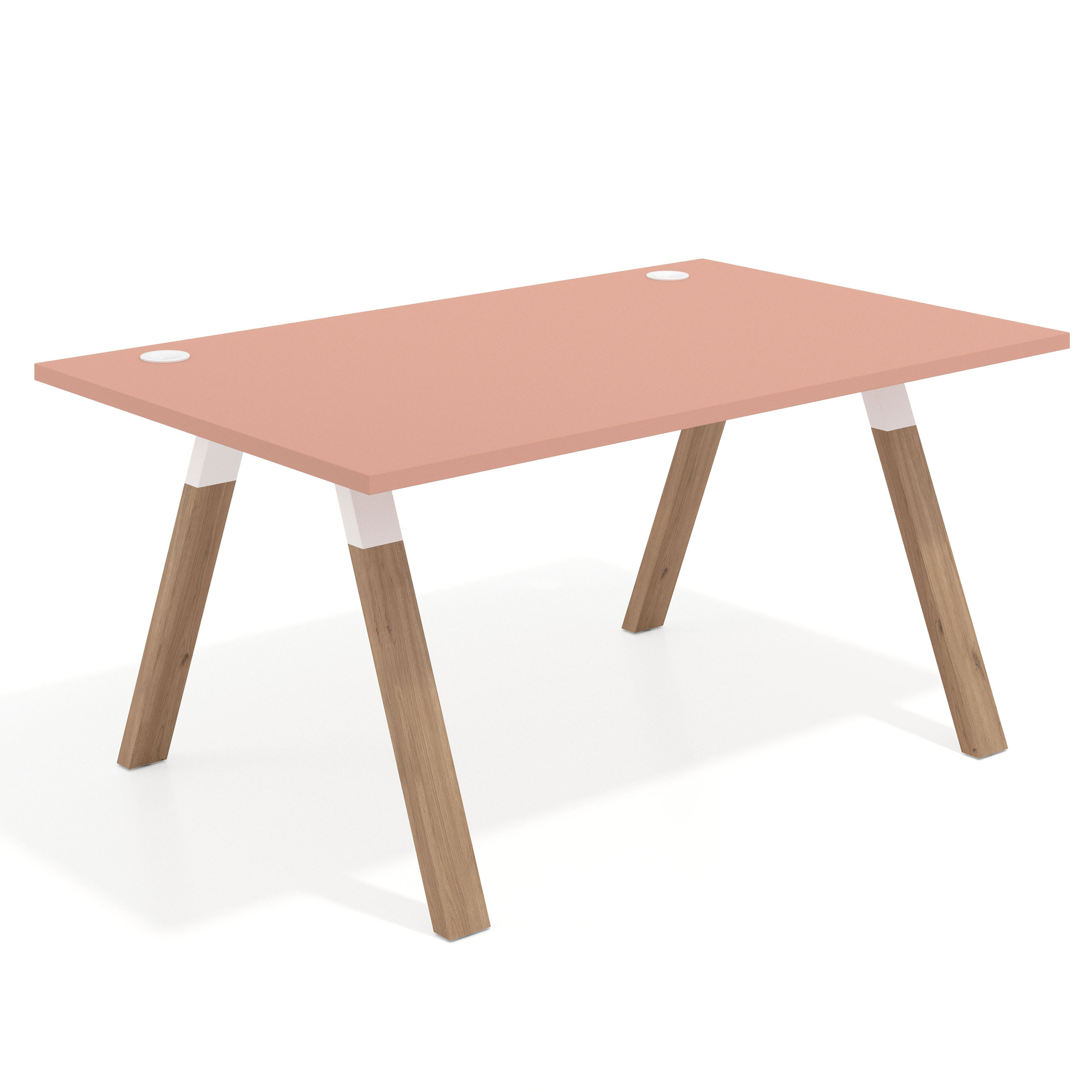 mesa de escritorio 120x100 rosa talco uvepro mesa individual fondo 100cm recto 1