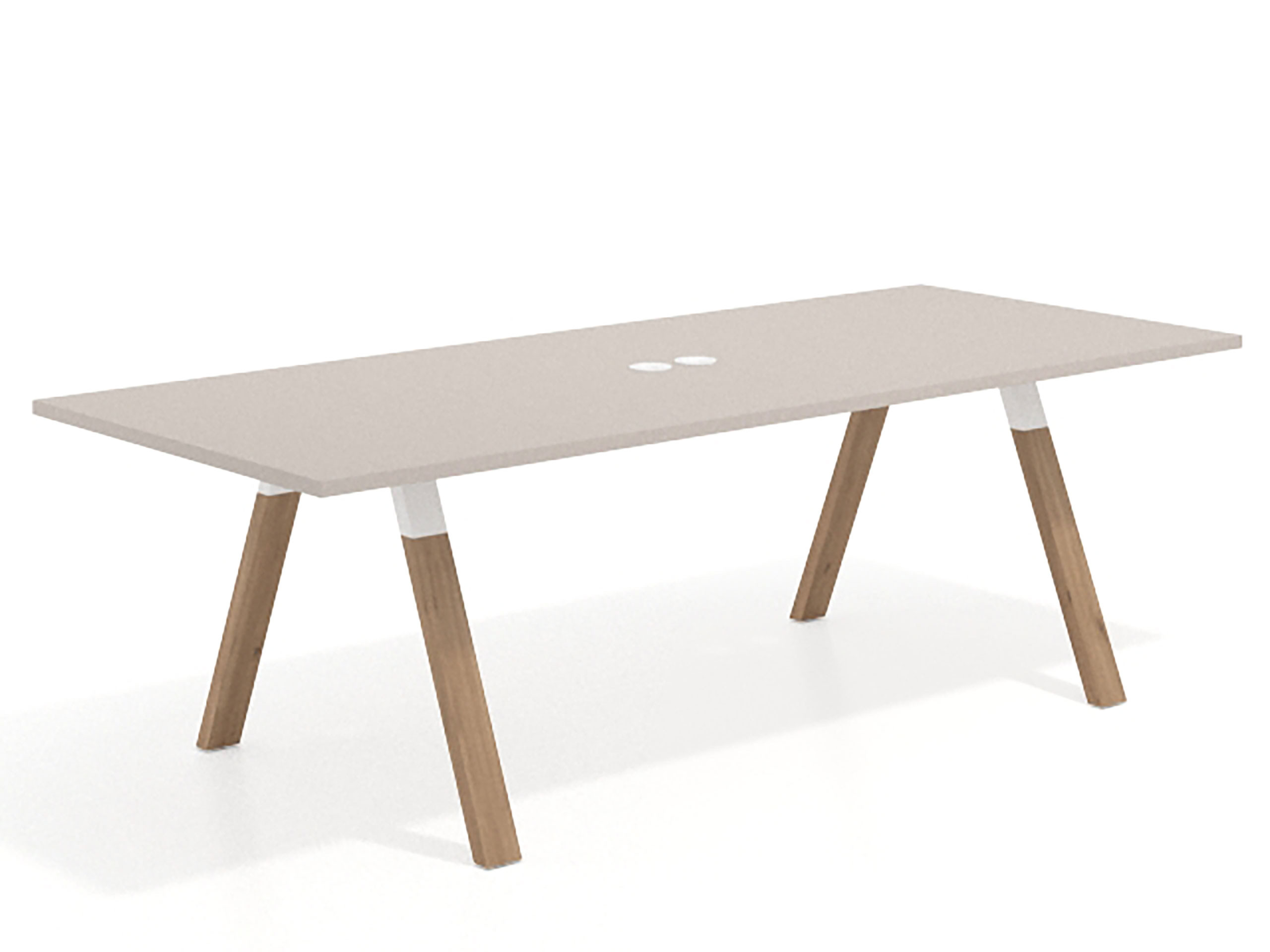 mesa co working 220x100 gris coco uvepro mesa de reuniones fondo 100cm recto 1