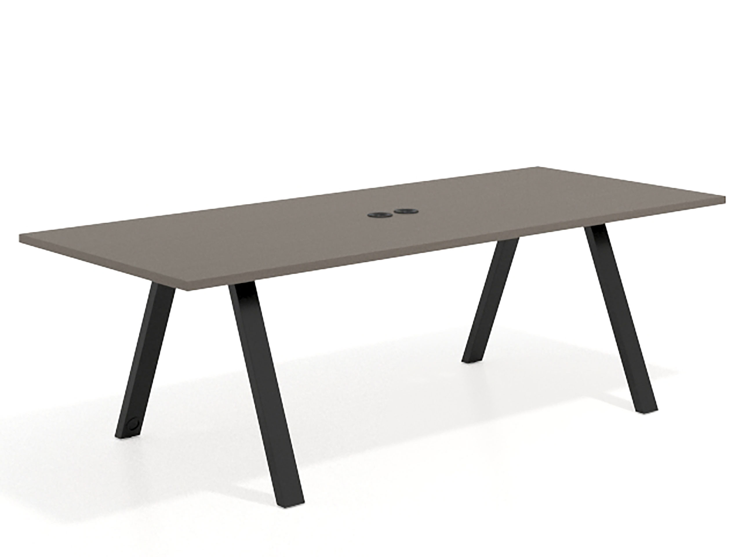 mesa co working 220x100 etna uvepro mesa de reuniones fondo 100cm recto 1