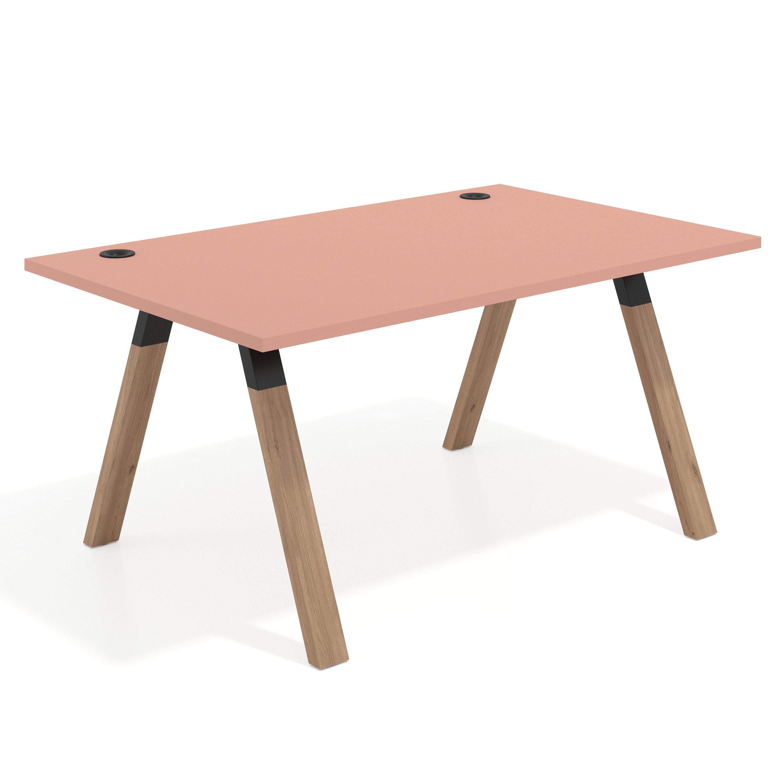 mesa de escritorio 120x100 rosa talco uvepro mesa individual fondo 100cm recto 1