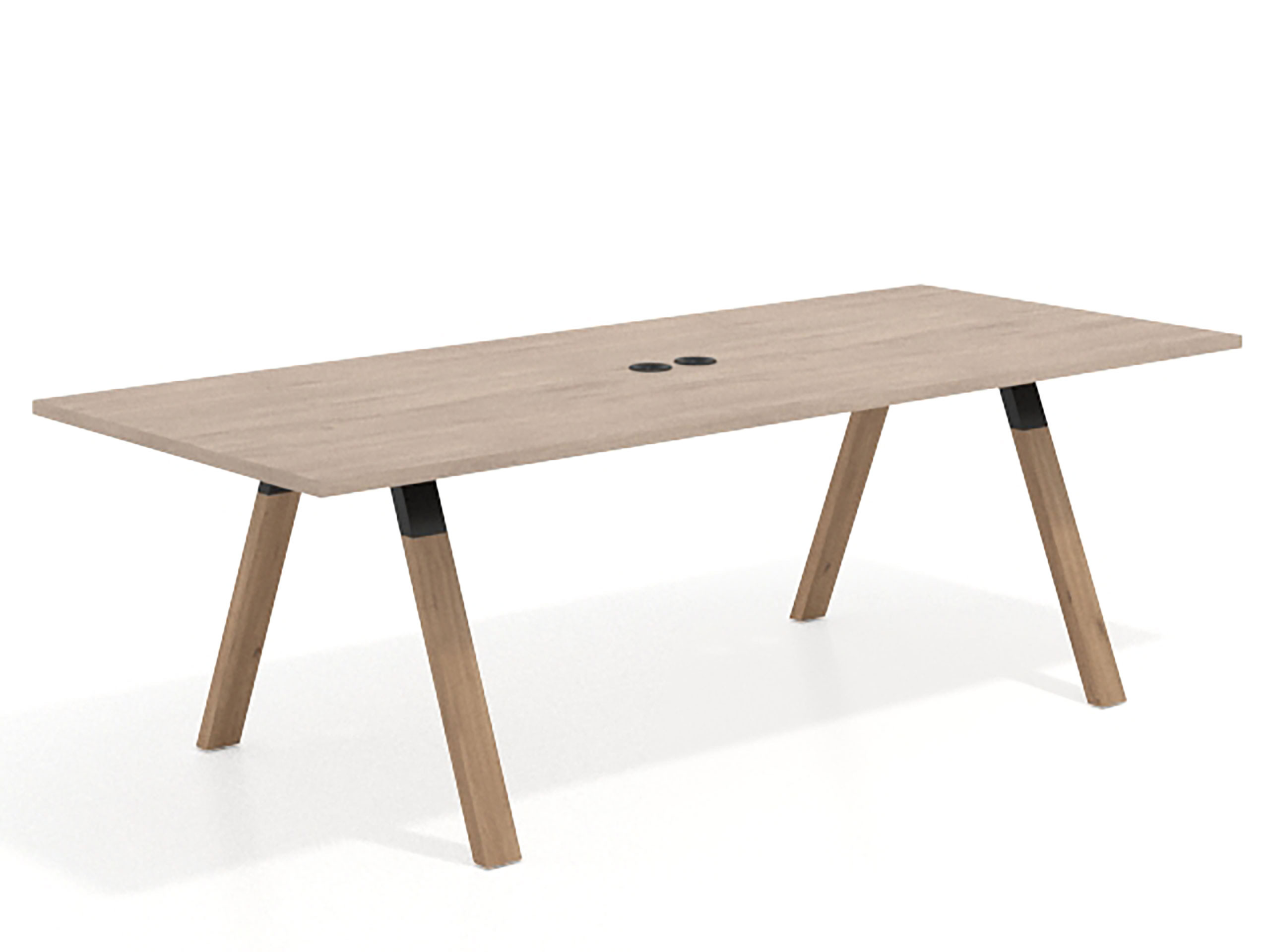 mesa co working 220x100 sahara uvepro mesa de reuniones fondo 100cm recto 1