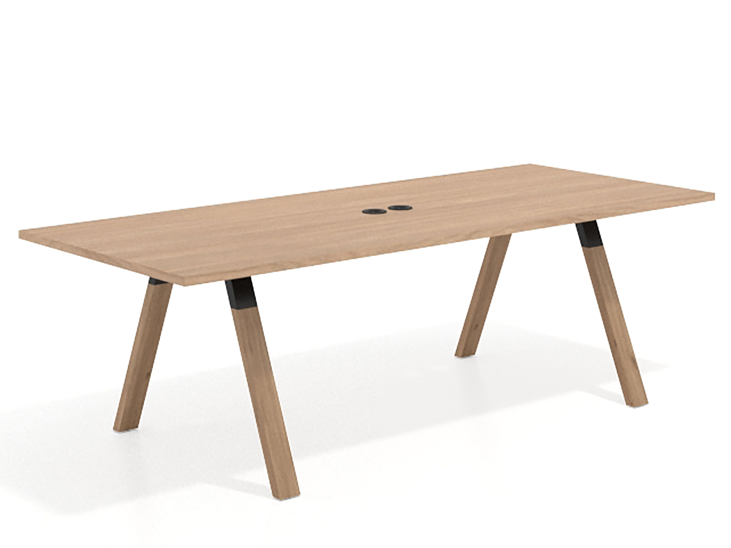 mesa co working 220x100 siroco uvepro mesa de reuniones fondo 100cm recto 1