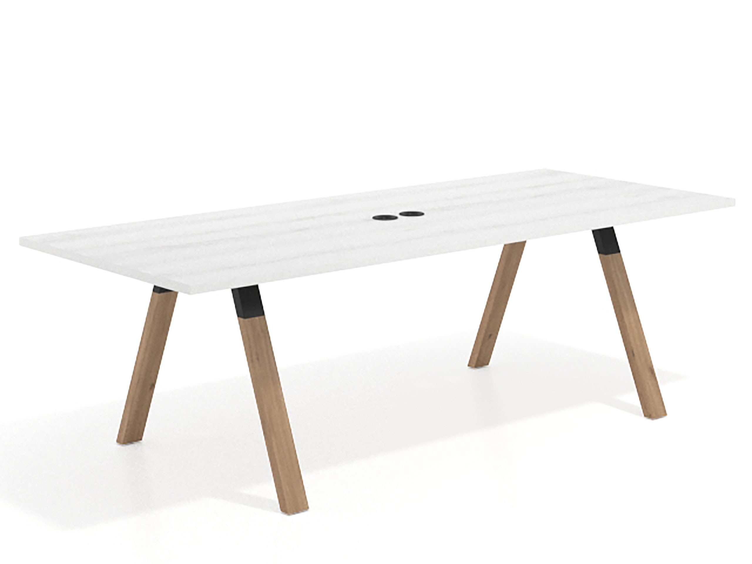 mesa co working 240x100 albo uvepro mesa de reuniones fondo 100cm recto 1