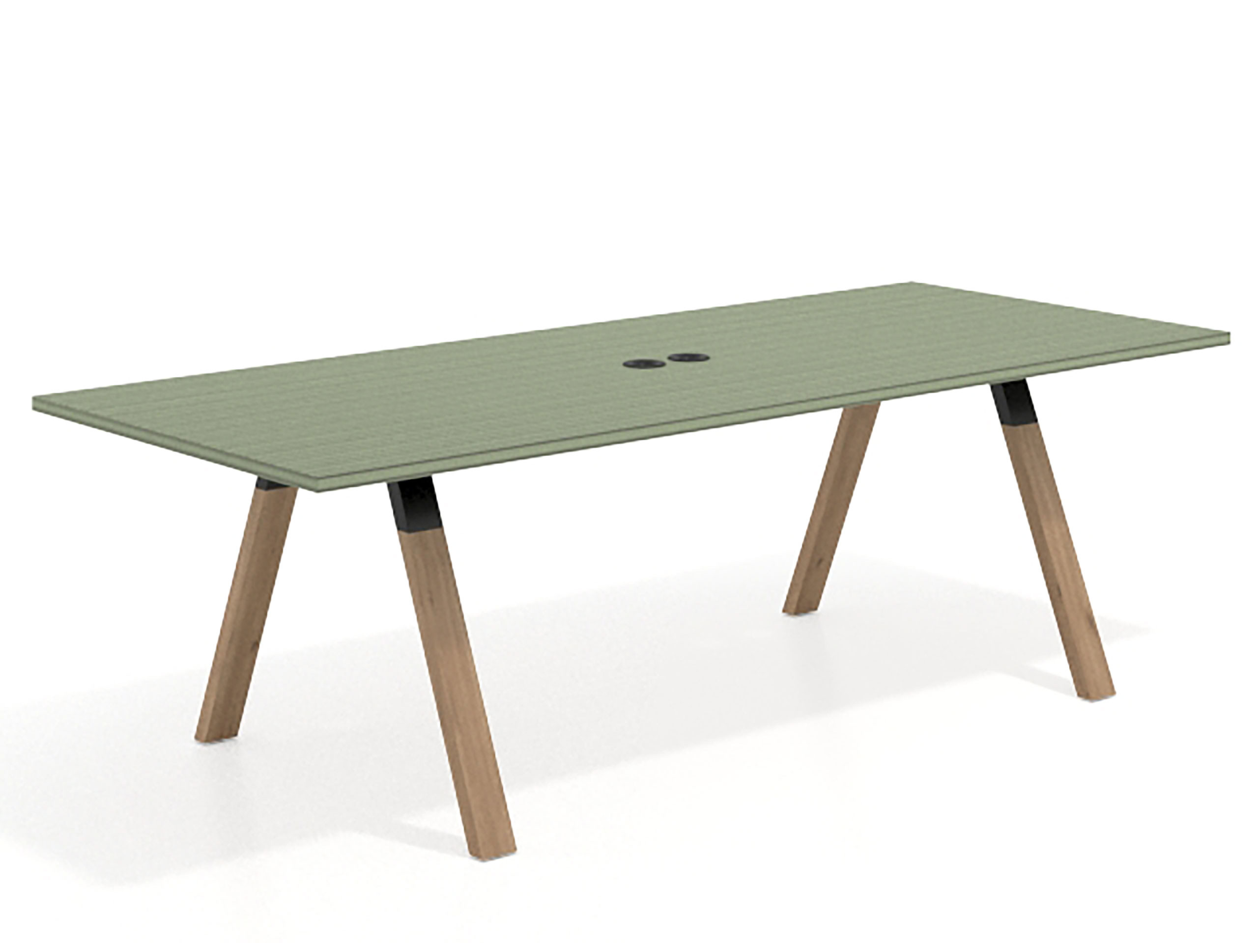 mesa co working 220x100 rayado sauce uvepro mesa de reuniones fondo 100cm recto 1