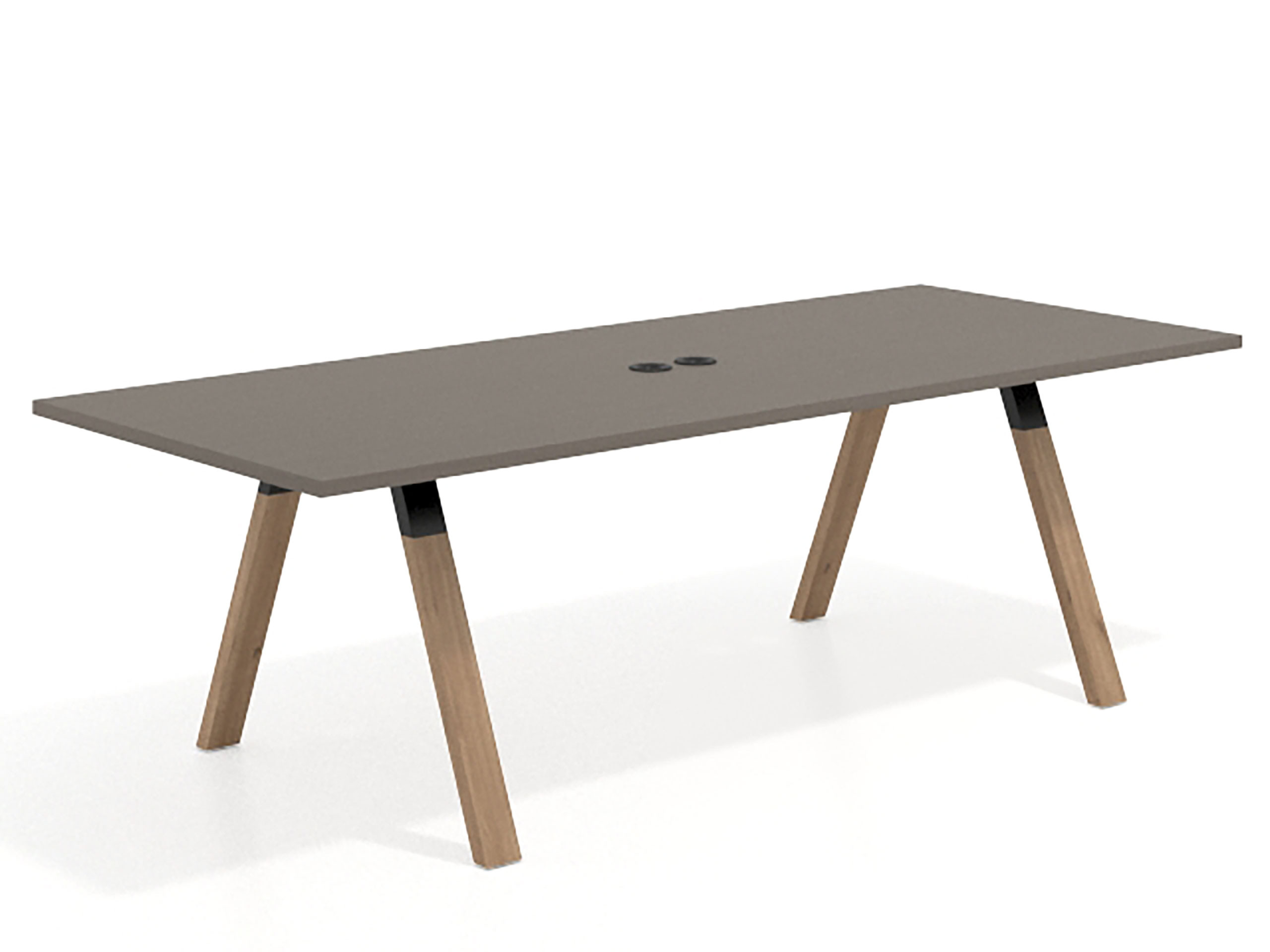 mesa co working 220x100 etna uvepro mesa de reuniones fondo 100cm recto 1