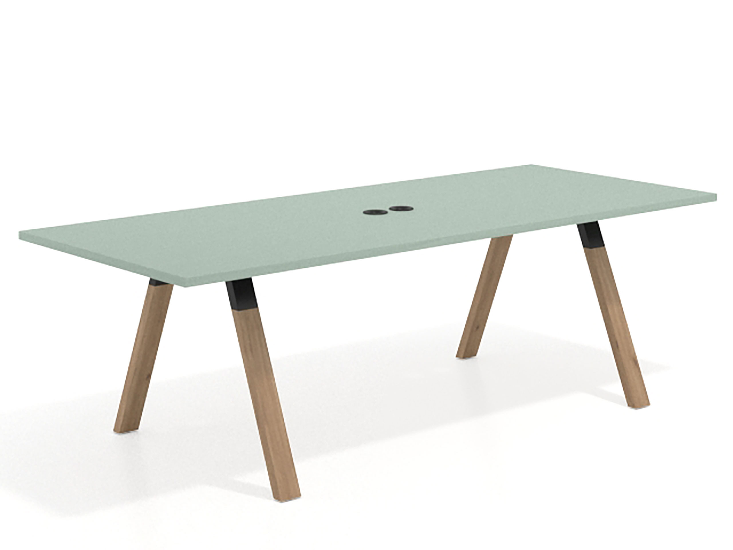 mesa co working 220x100 iris uvepro mesa de reuniones fondo 100cm recto 1