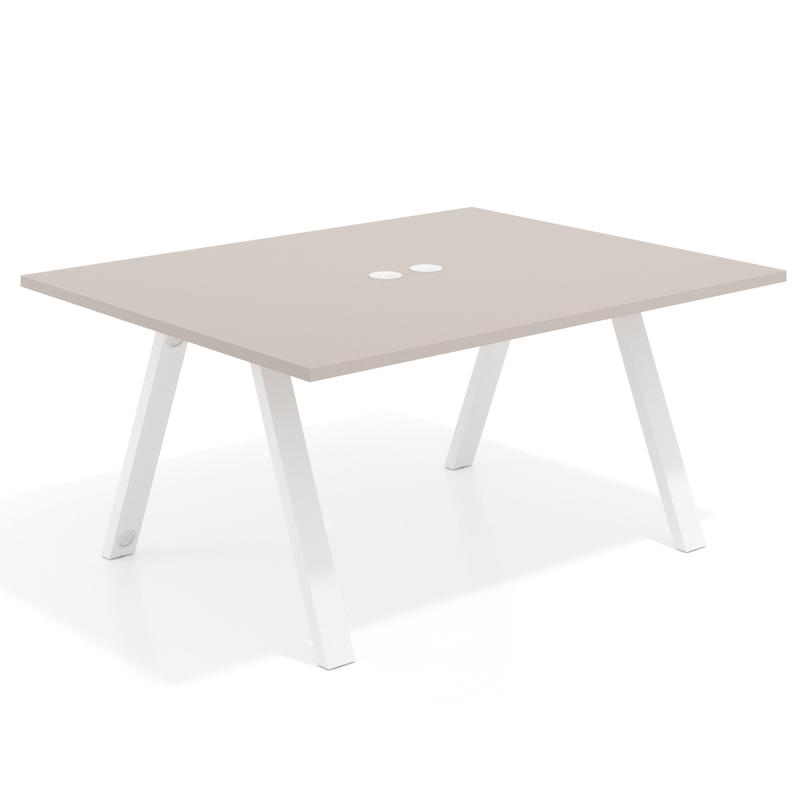 mesa co working 120x126 gris coco uvepro mesa coworking fondo 126cm recto 1