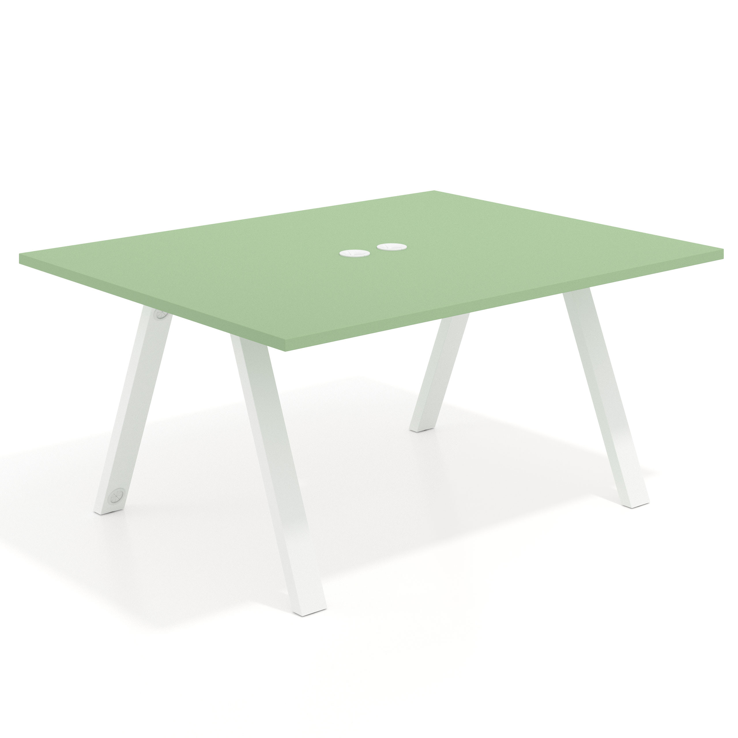 mesa co working 120x126 verde talco uvepro mesa coworking fondo 126cm recto 1