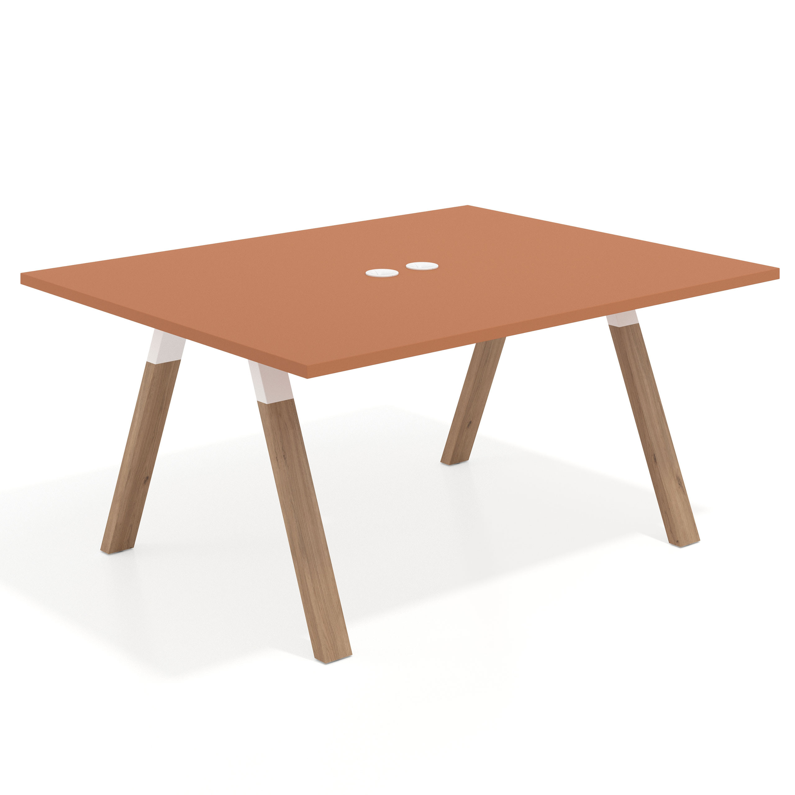 mesa co working 120x126 terracota uvepro mesa coworking fondo 126cm recto 1