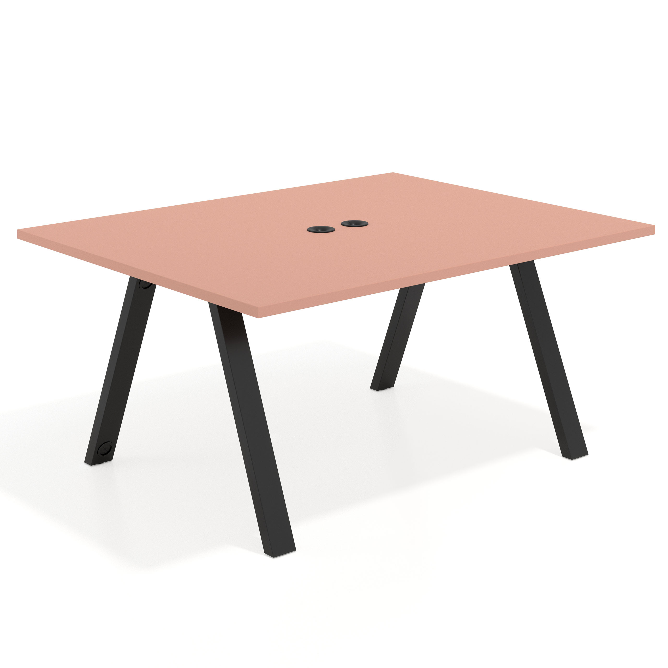 mesa co working 120x126 rosa talco uvepro mesa coworking fondo 126cm recto 1