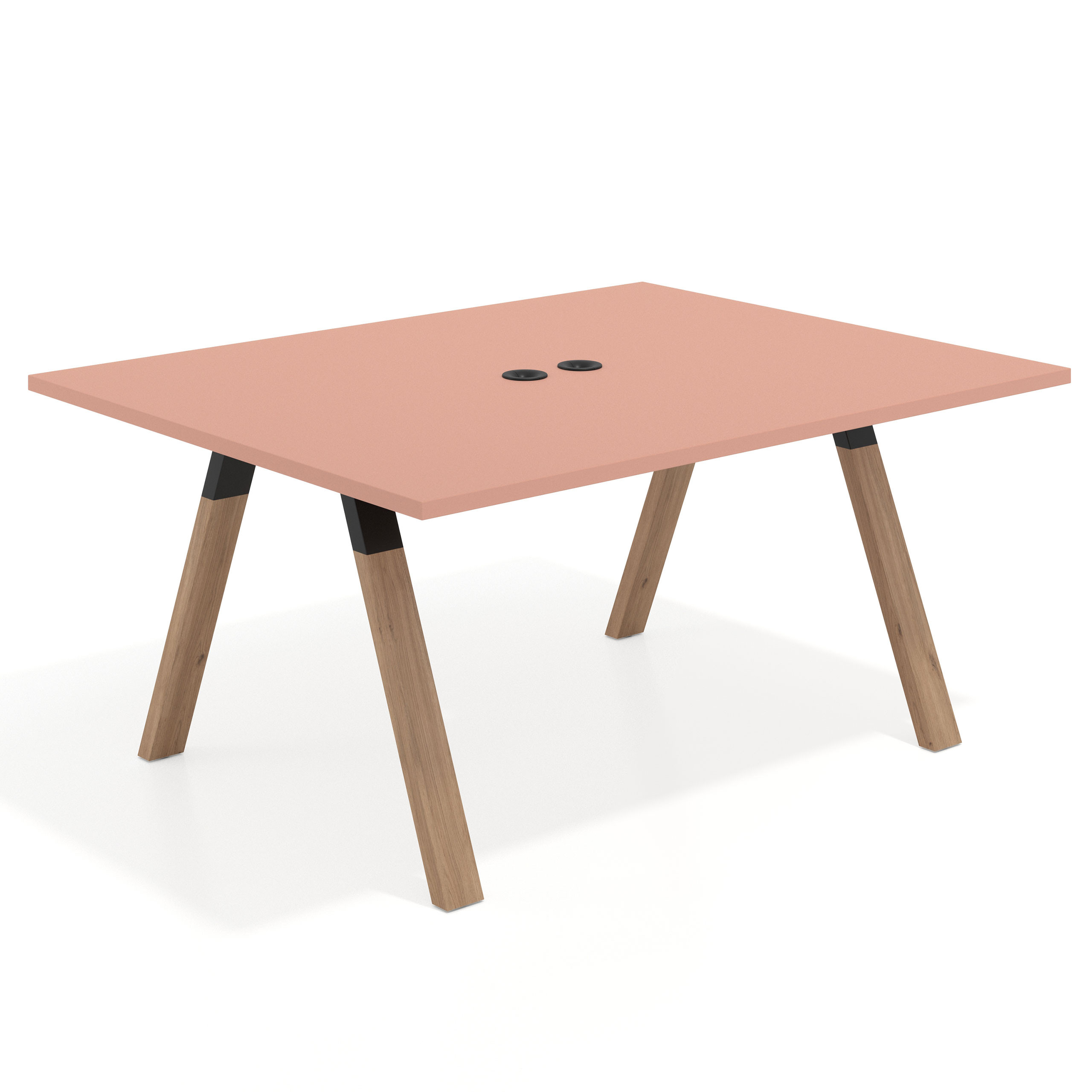 mesa co working 160x126 rosa talco uvepro mesa coworking fondo 126cm recto 1