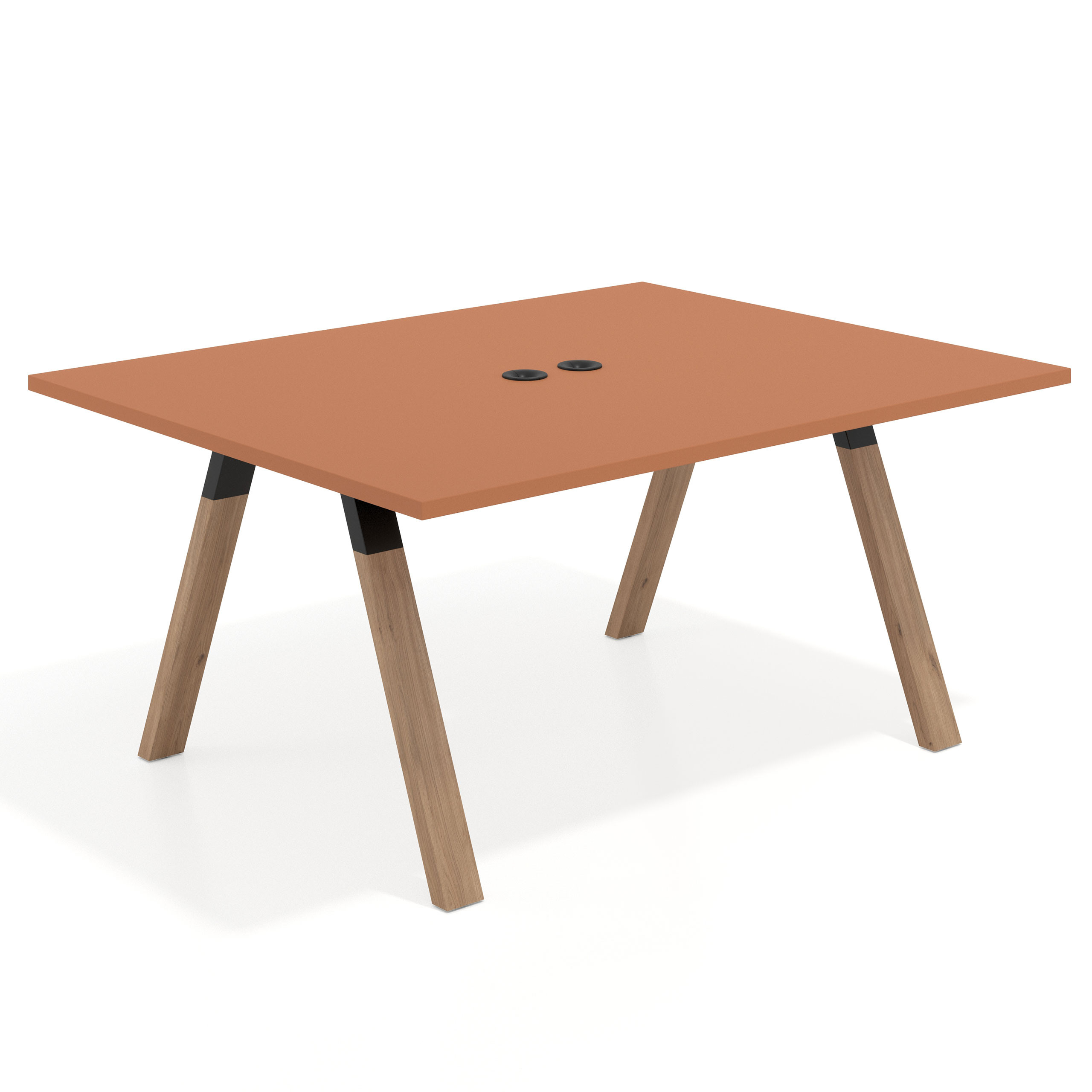 mesa co working 120x126 terracota uvepro mesa coworking fondo 126cm recto 1