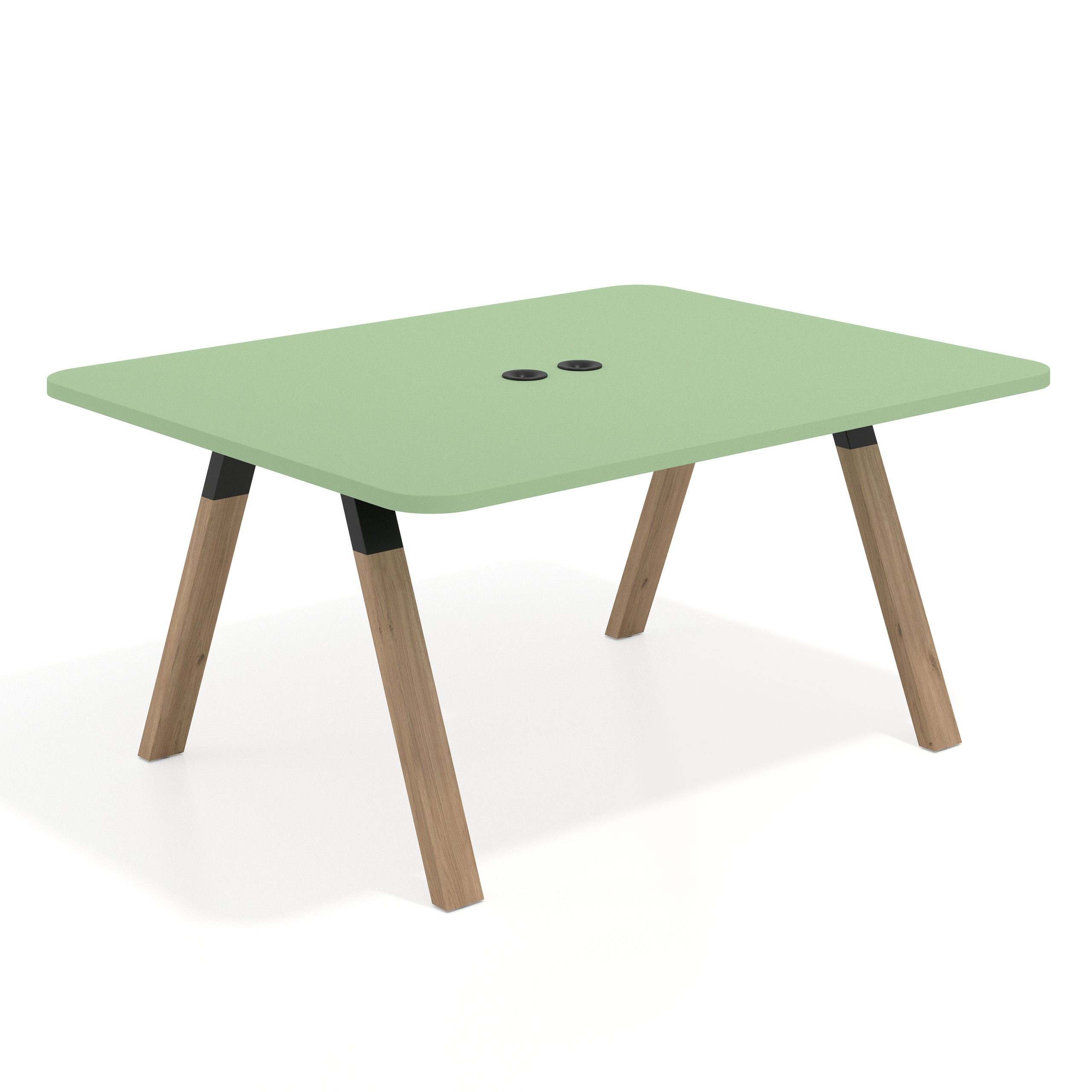 mesa co working 120x126 verde talco uvepro curvo 1