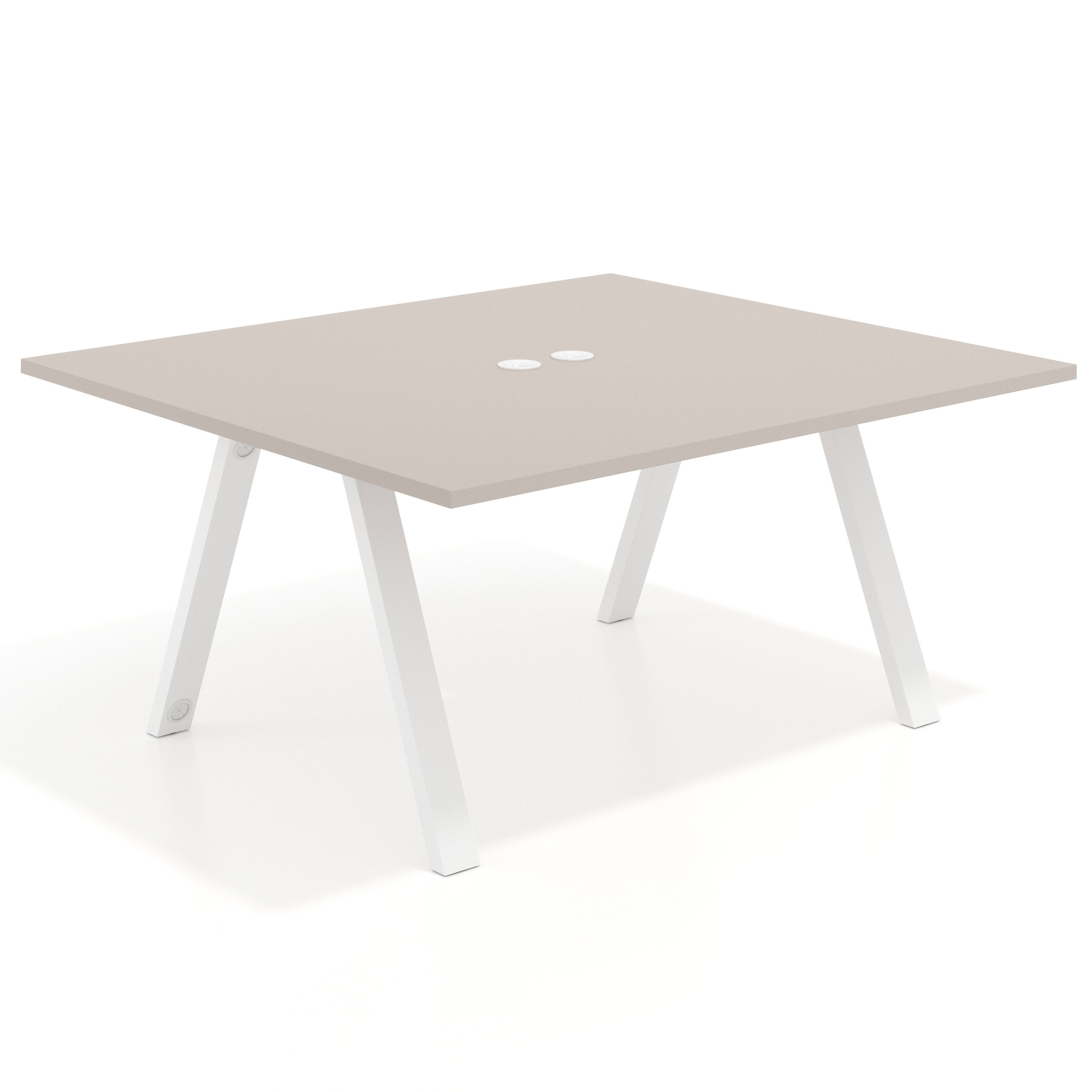 mesa co working 120x142 gris coco uvepro mesa coworking fondo 142cm recto 1