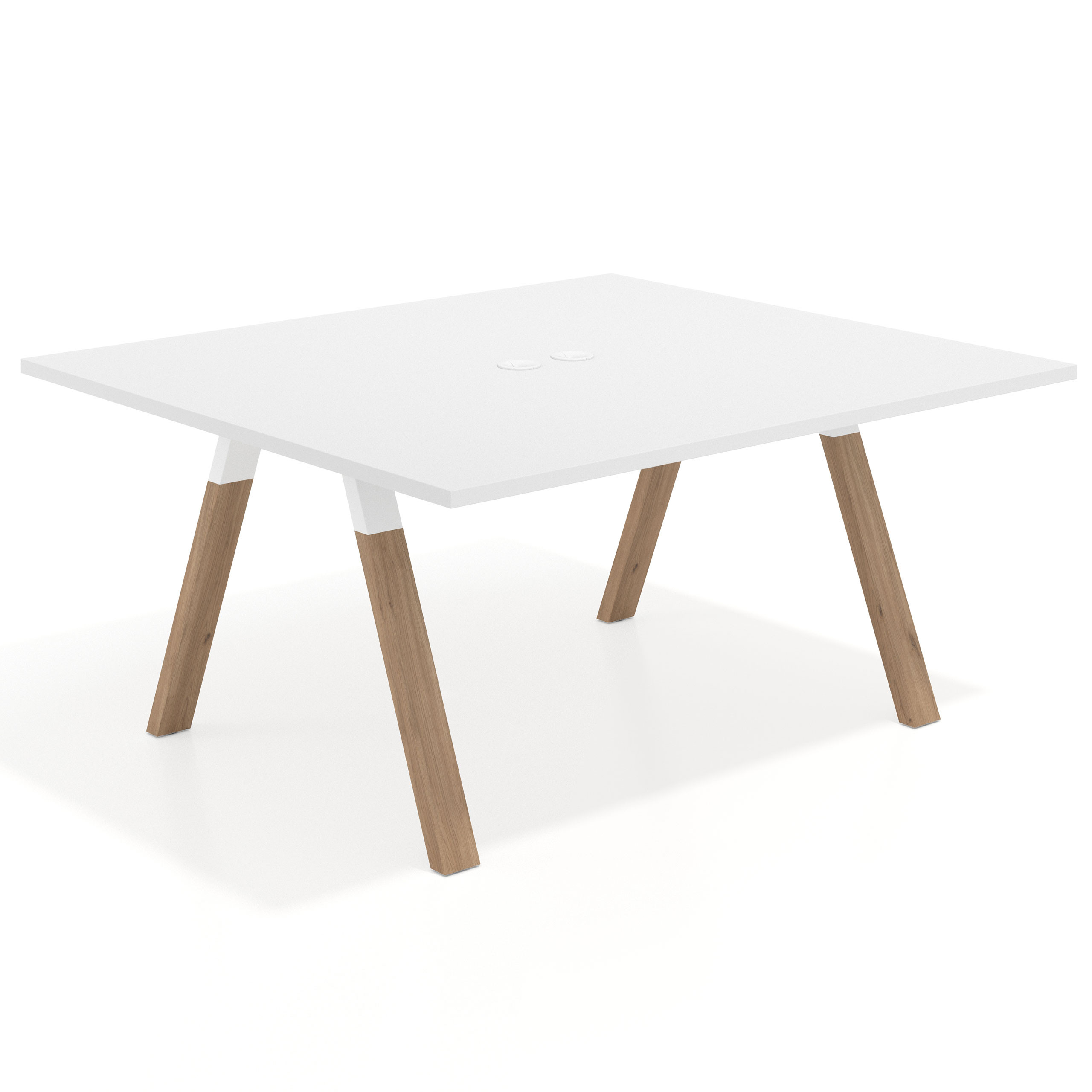 mesa co working 120x142 blanco mate uvepro mesa coworking fondo 142cm recto 1