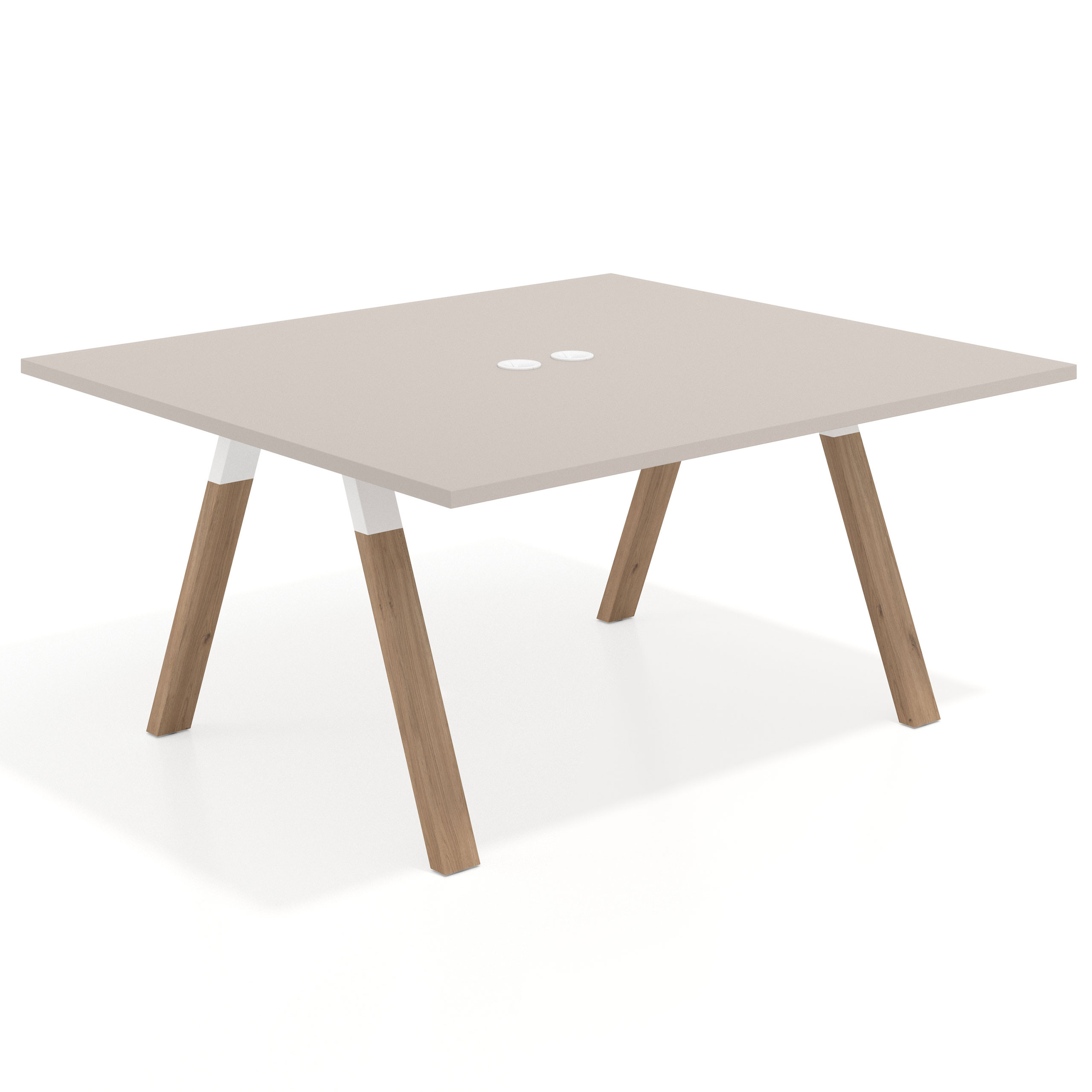 mesa co working 120x142 gris coco uvepro mesa coworking fondo 142cm recto 1