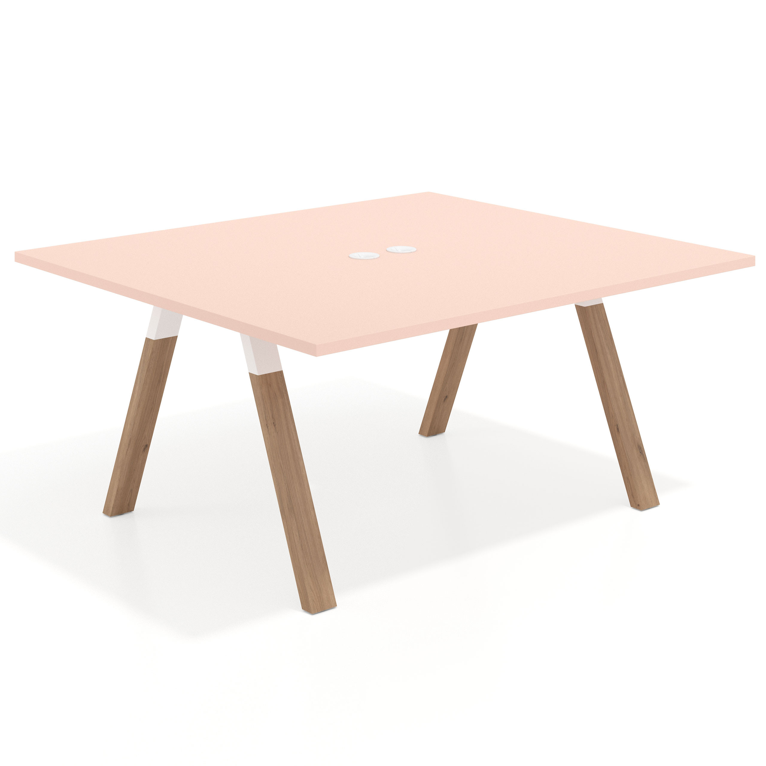 mesa co working 120x142 rosa nube uvepro mesa coworking fondo 142cm recto 1