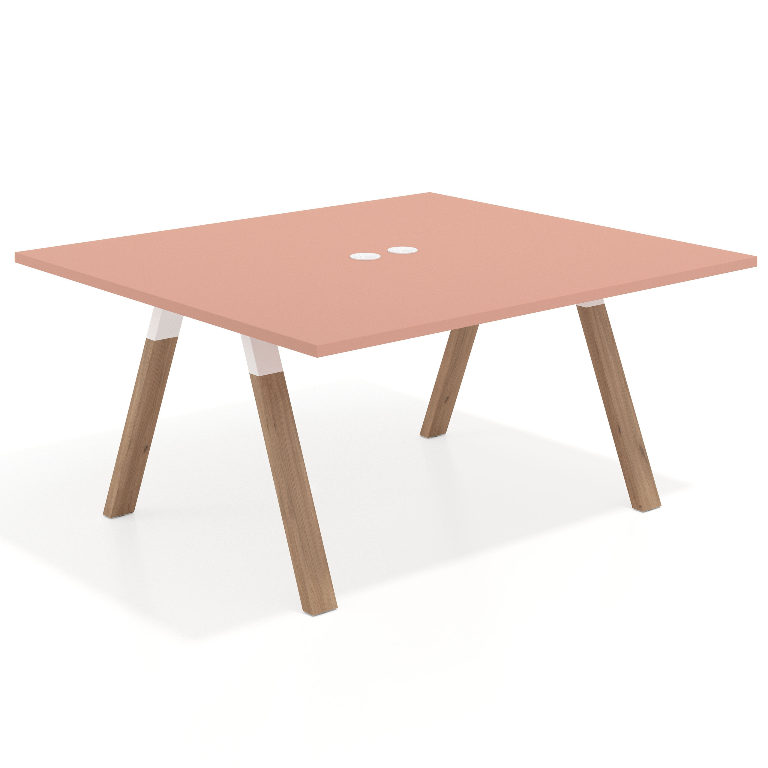 mesa co working 120x142 rosa talco uvepro mesa coworking fondo 142cm recto 1