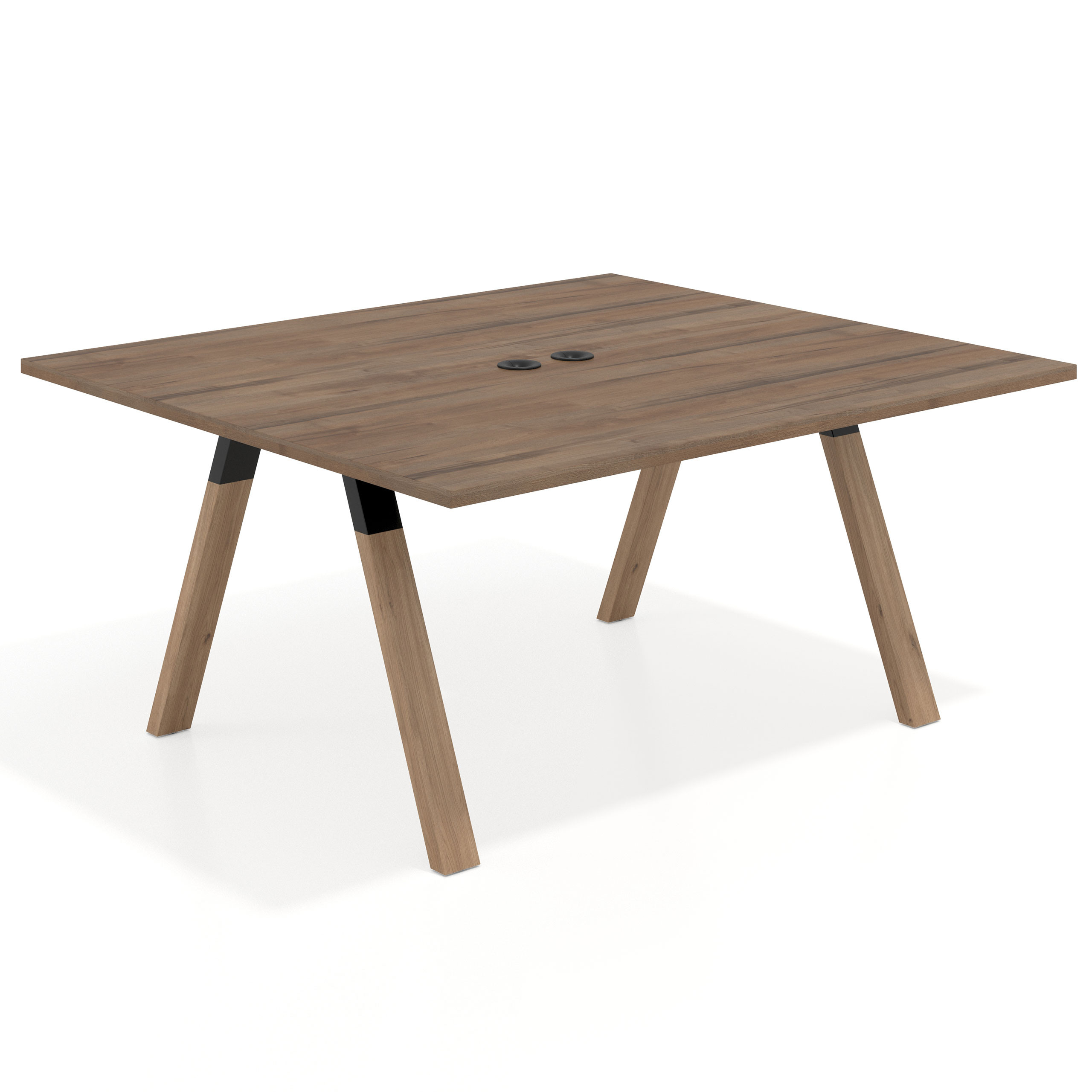 mesa co working 160x142 noce sabi uvepro mesa coworking fondo 142cm recto 1