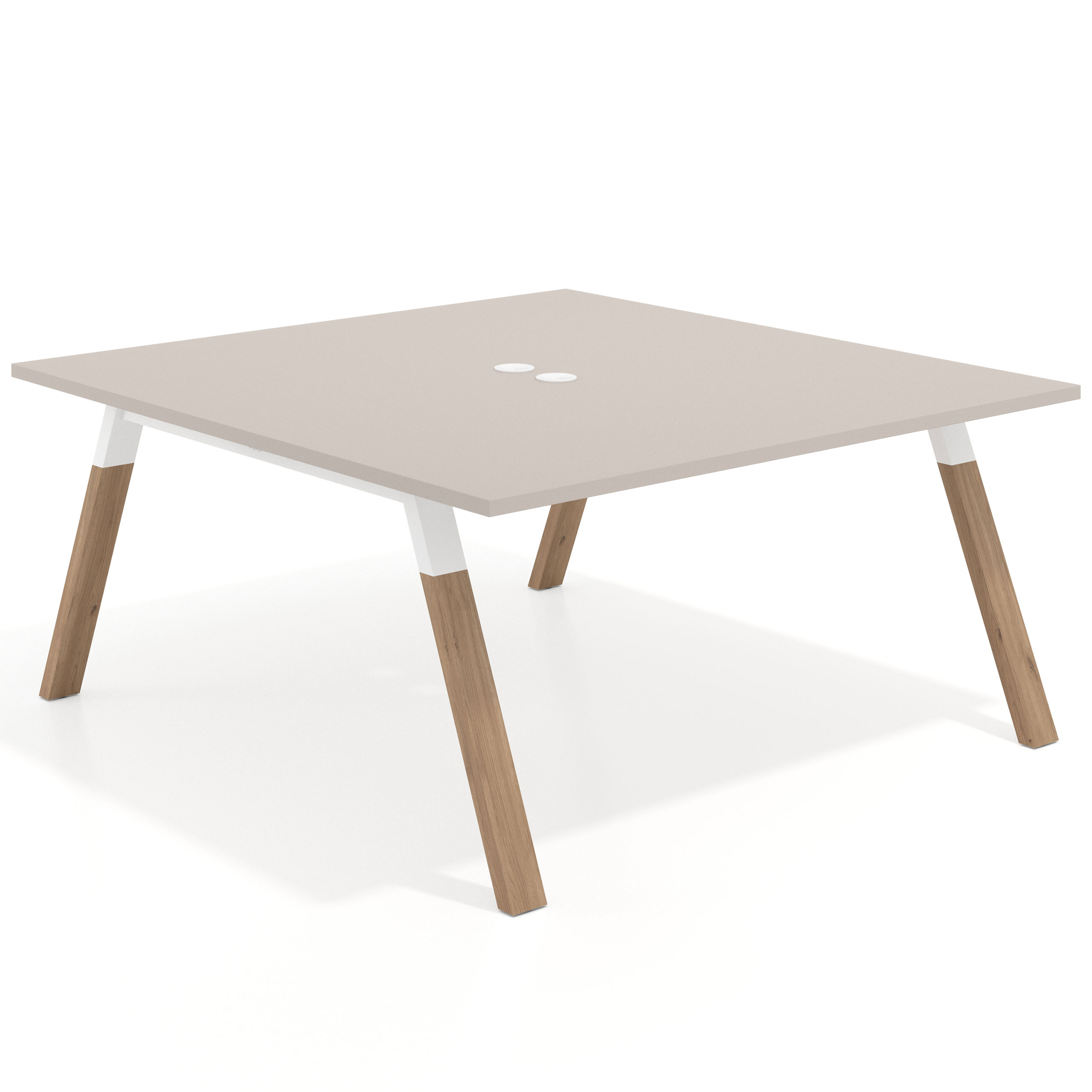 mesa multipuesto 120x166 gris coco uvepro mesa coworking fondo 166cm recto 1