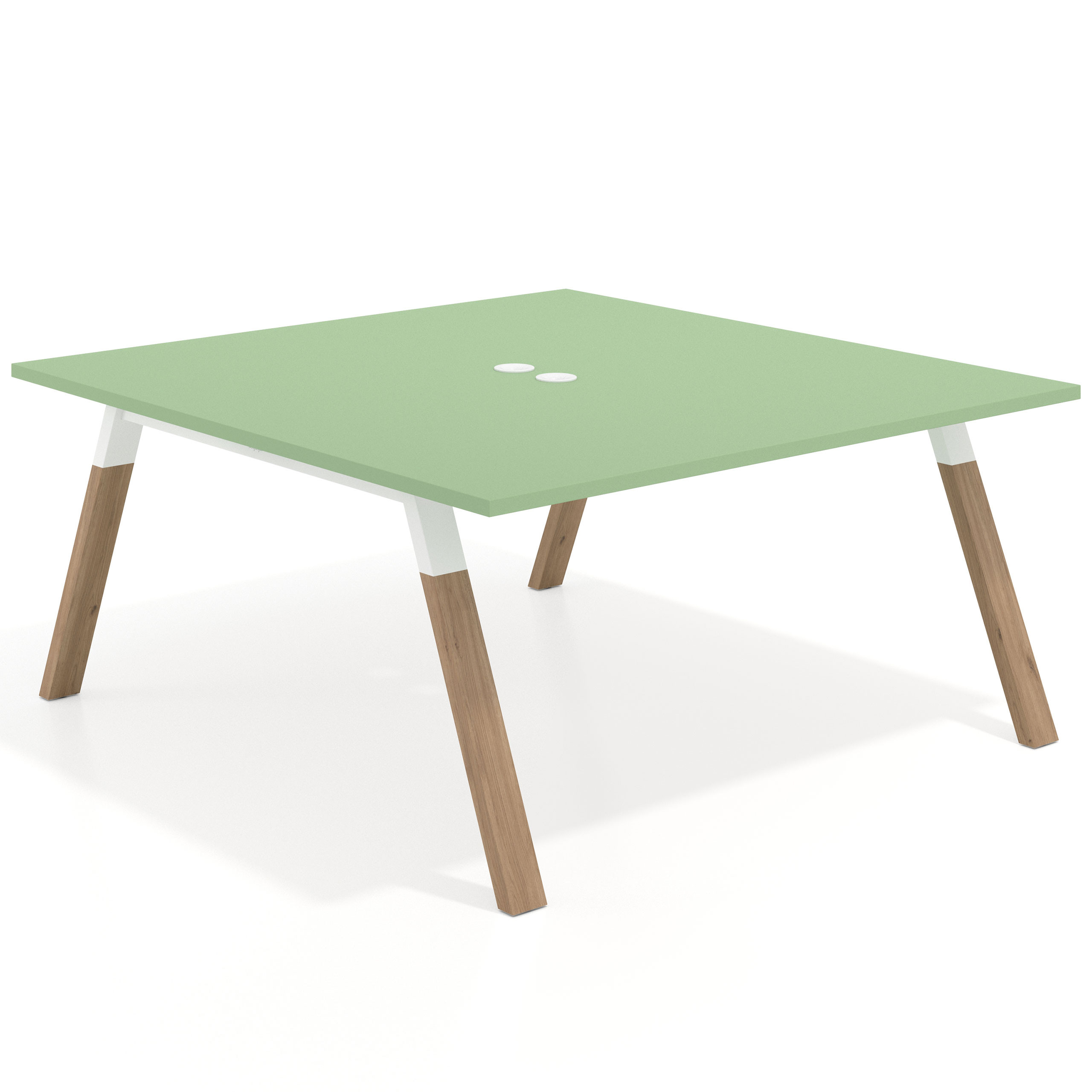 mesa multipuesto 120x166 verde talco uvepro mesa coworking fondo 166cm recto 1