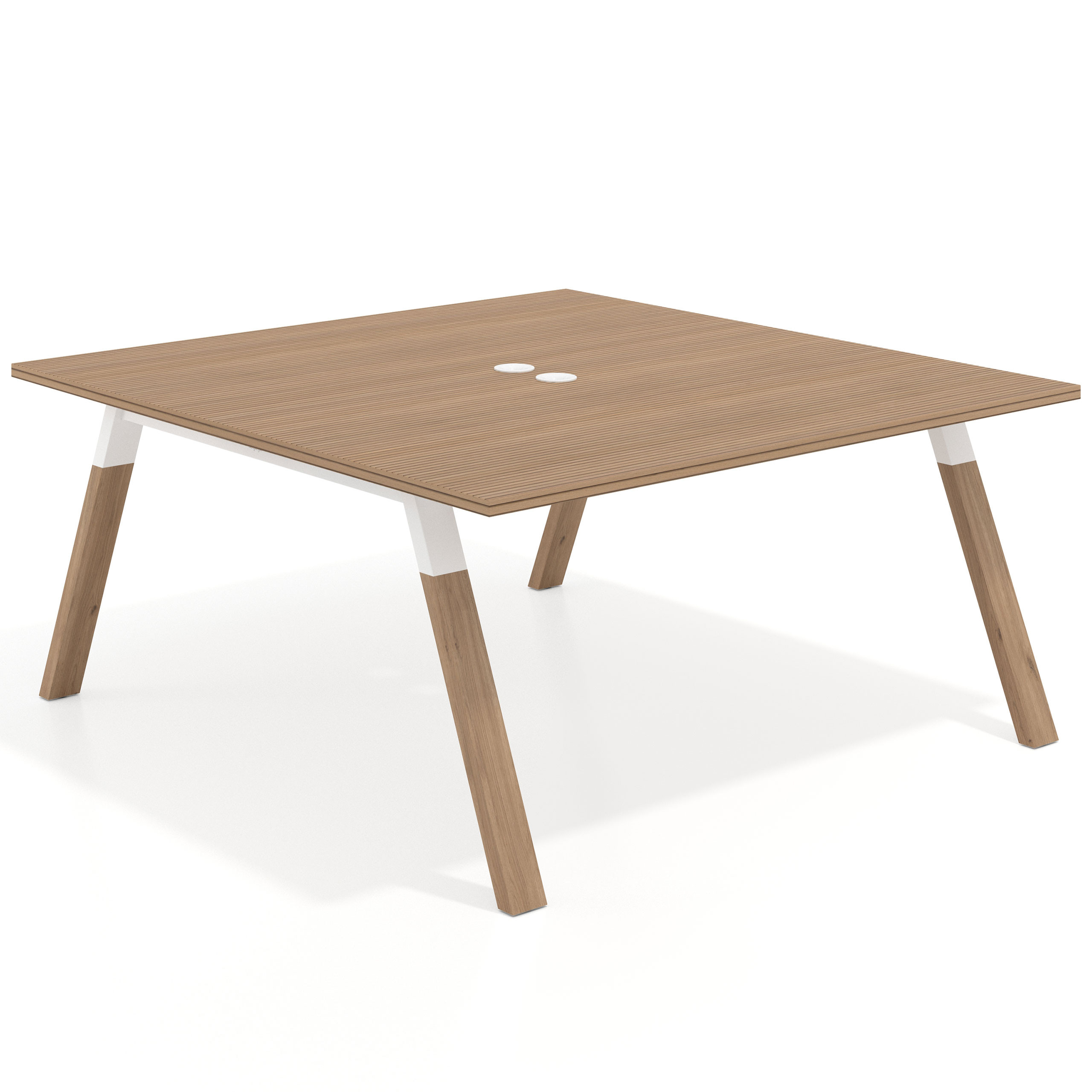 mesa multipuesto 120x166 rayado natural uvepro mesa coworking fondo 166cm recto 1