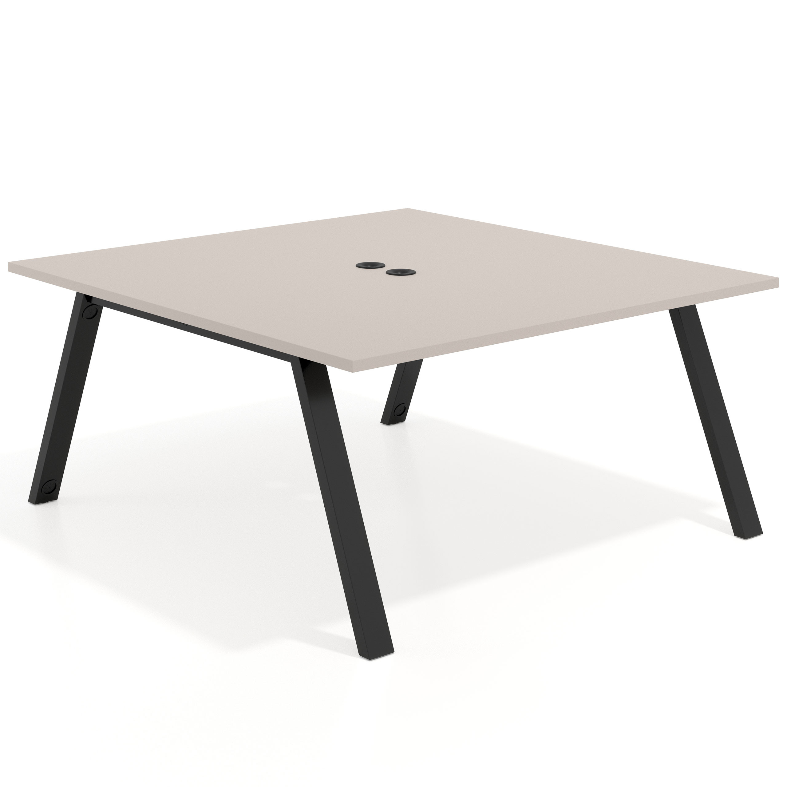 mesa multipuesto 120x166 gris coco uvepro mesa coworking fondo 166cm recto 1