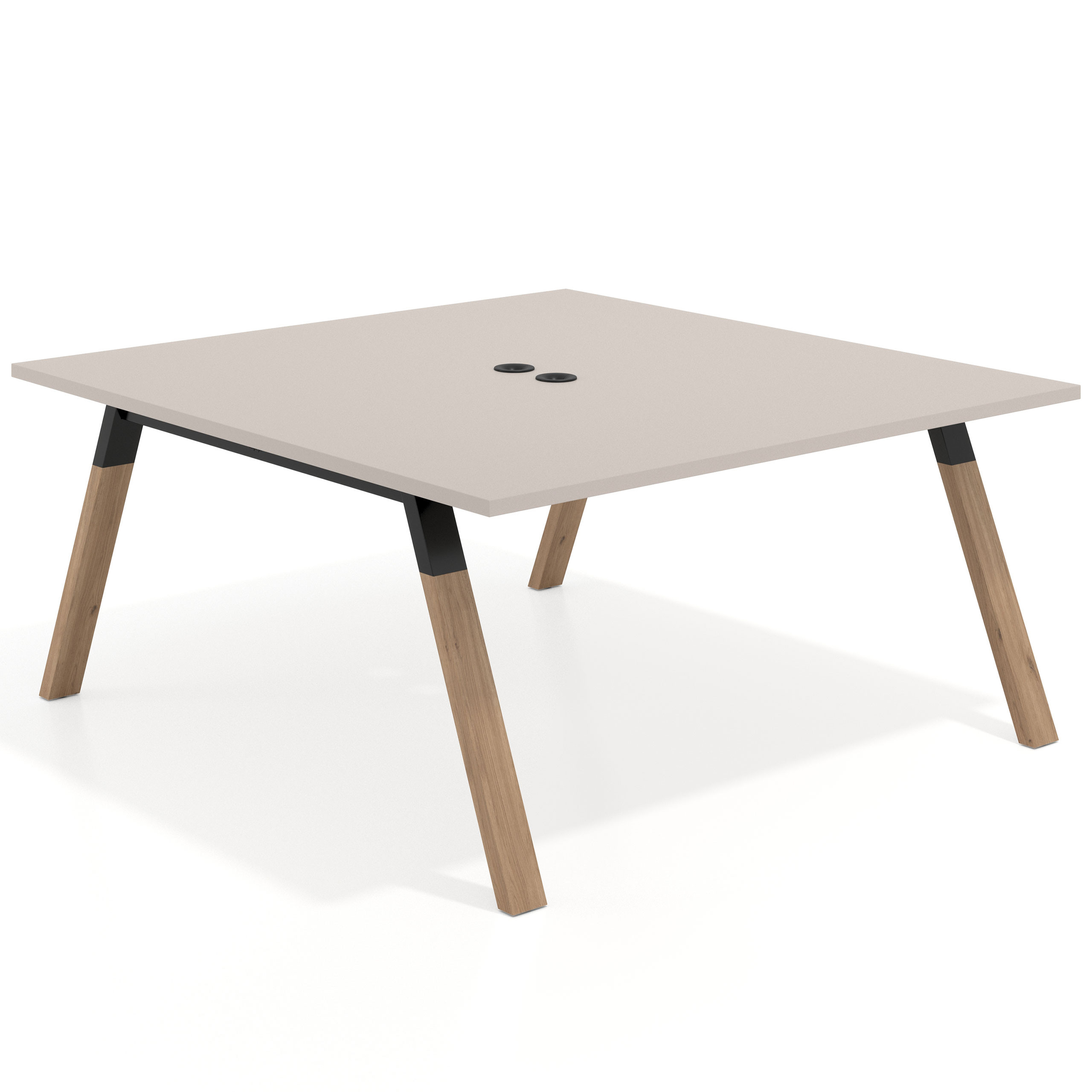 mesa multipuesto 120x166 gris coco uvepro mesa coworking fondo 166cm recto 1