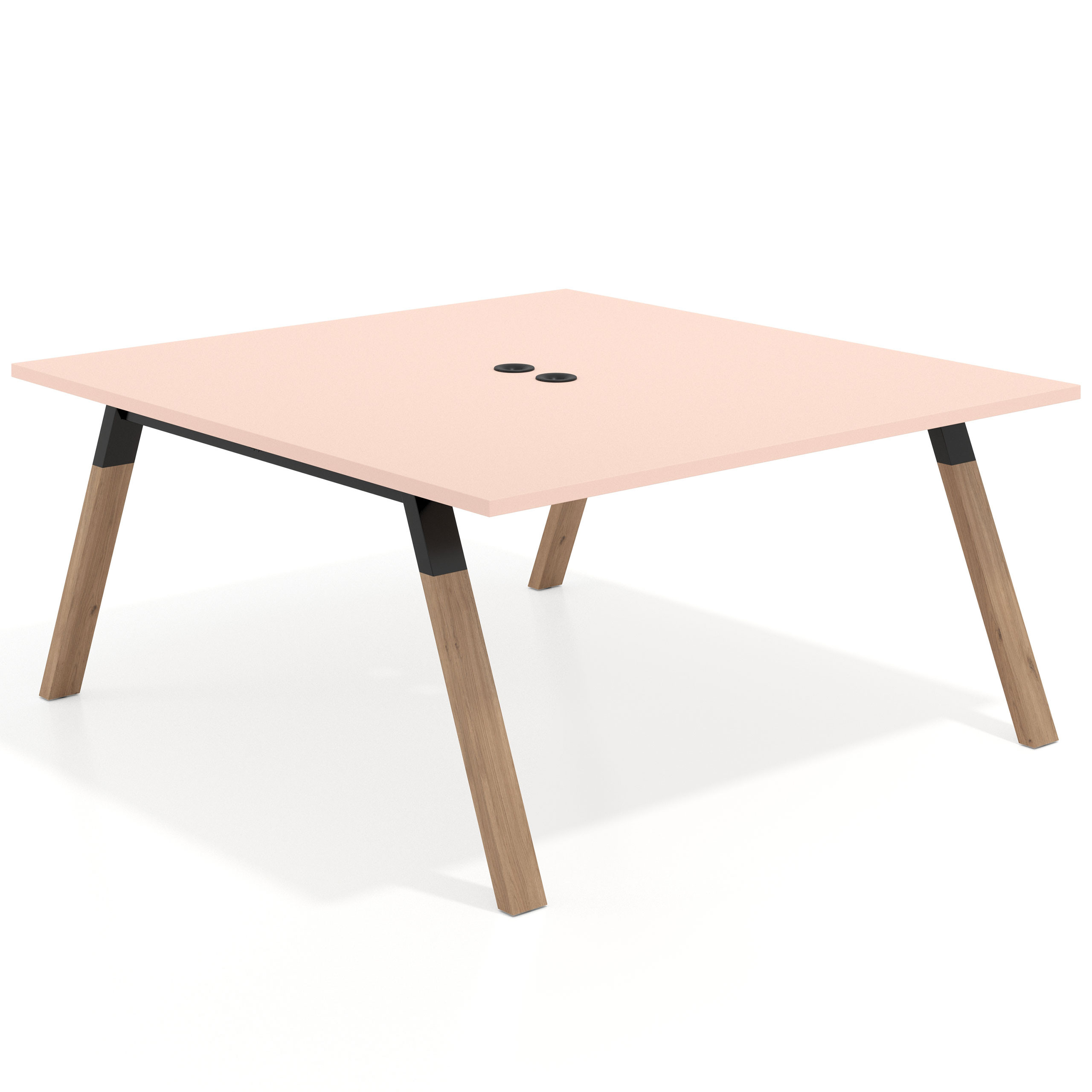 mesa multipuesto 120x166 rosa nube uvepro mesa coworking fondo 166cm recto 1