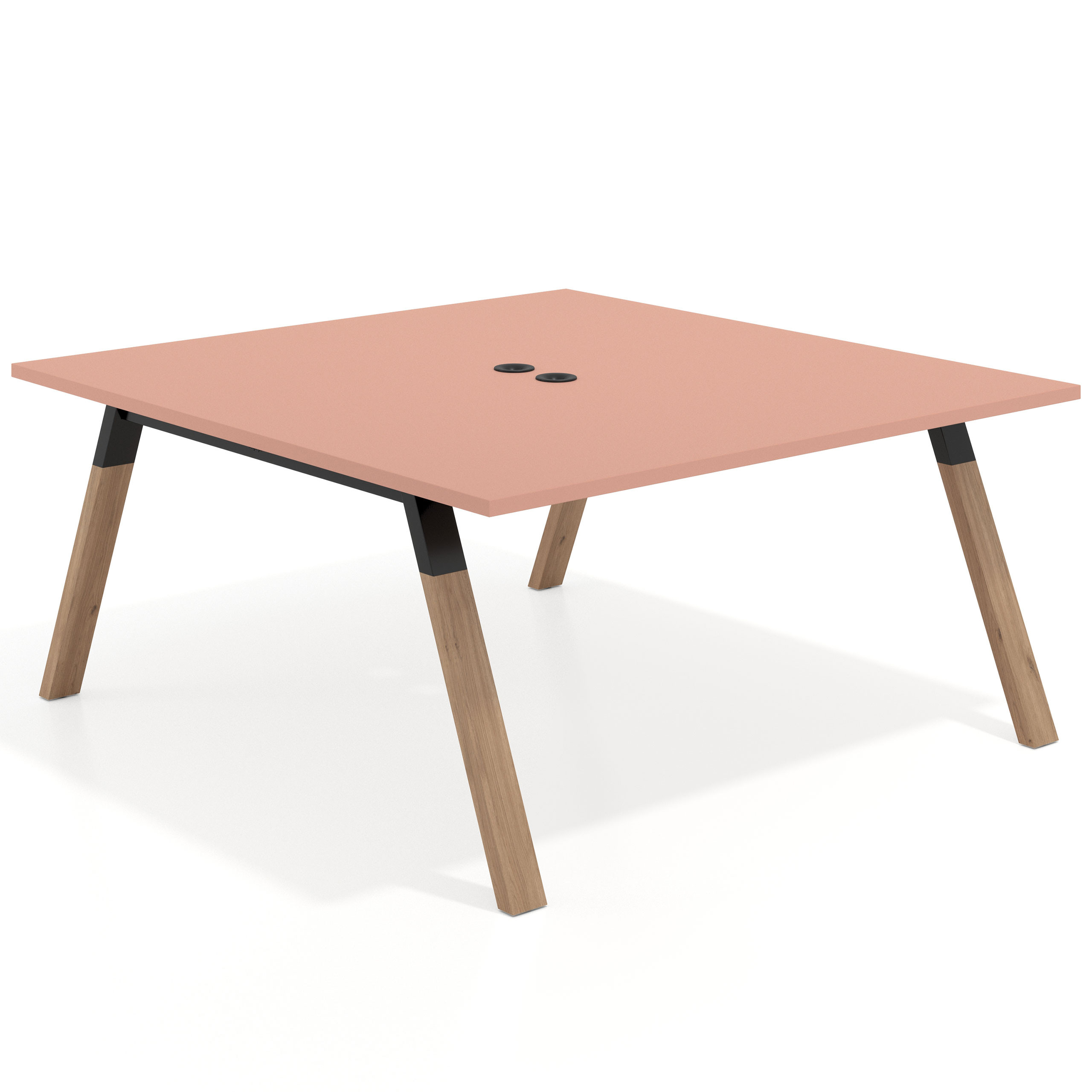 mesa multipuesto 120x166 rosa talco uvepro mesa coworking fondo 166cm recto 1